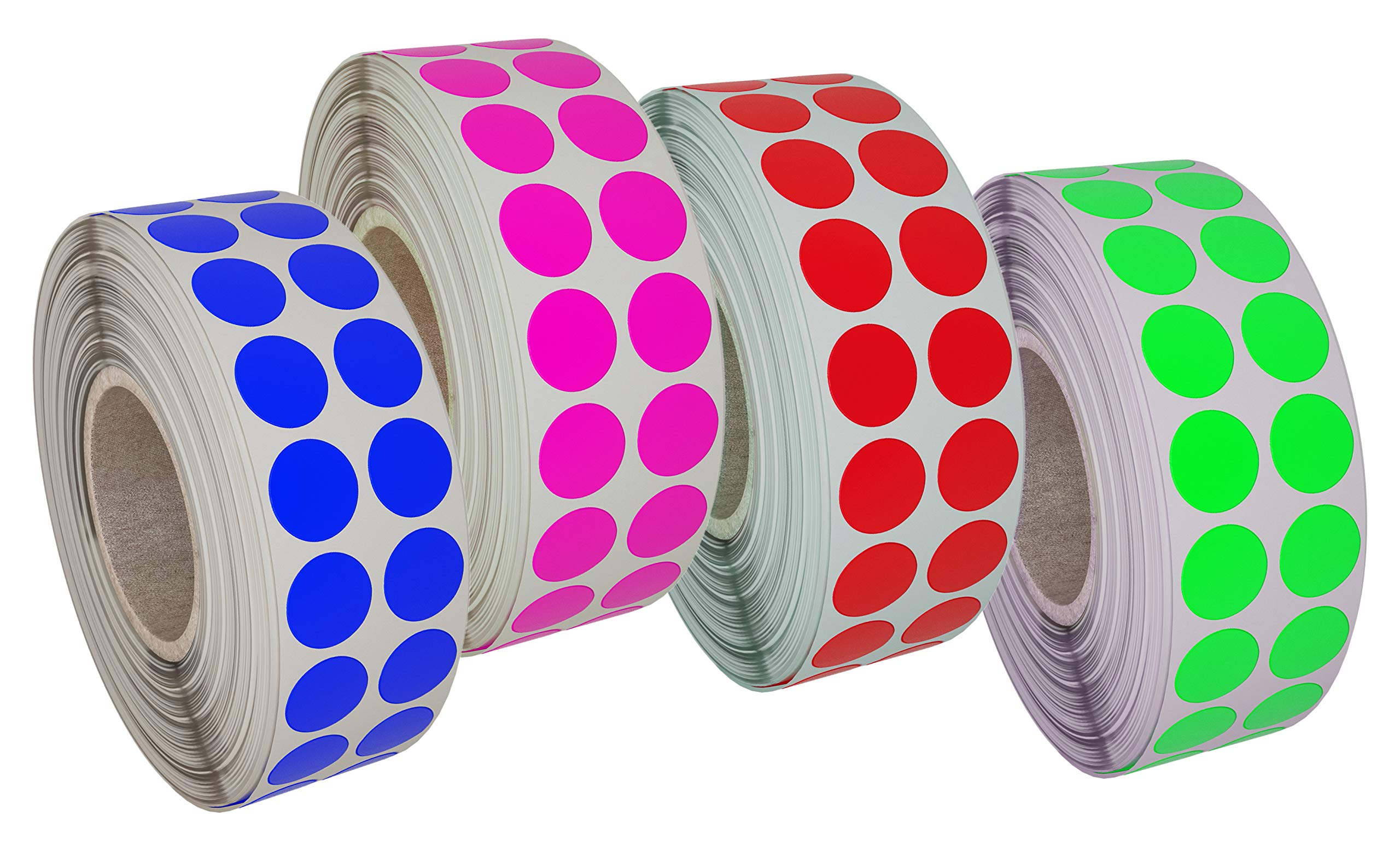 Royal Green Dot Sticker Rolls 5/8