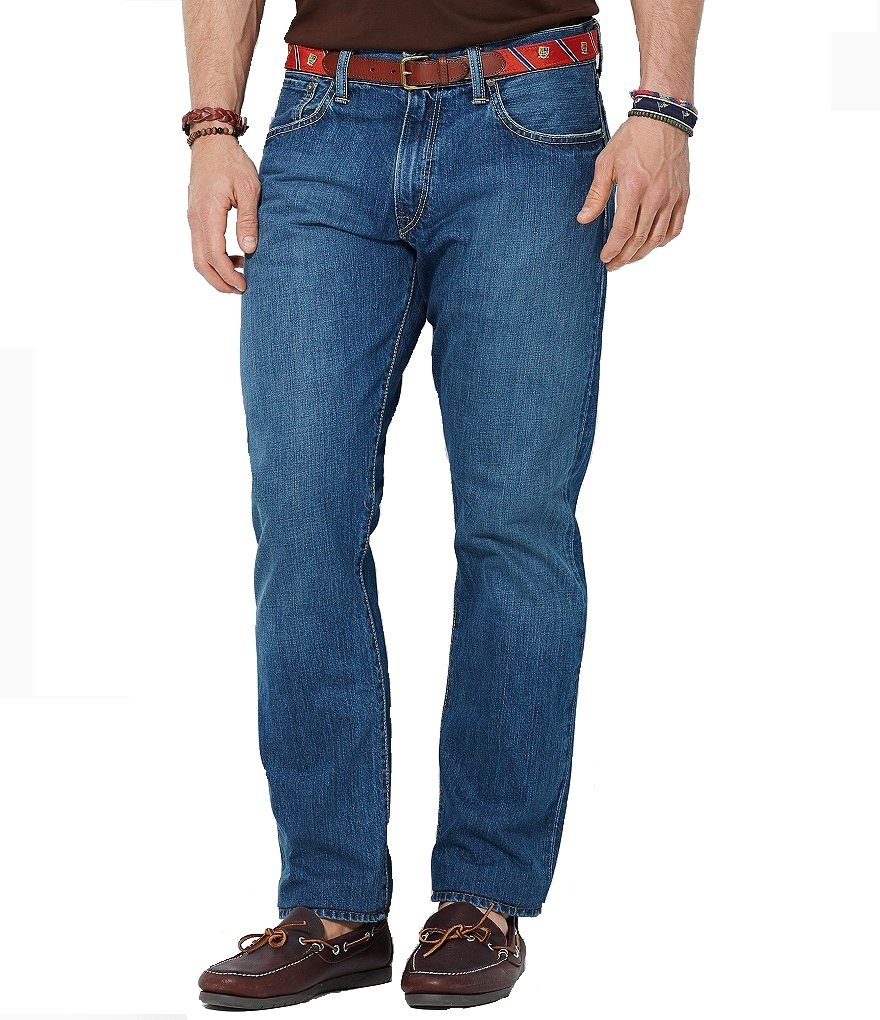 Polo Ralph Lauren Men's Classic Fit Straight Leg Jeans - Comfortable & Stylish for Casual Wear, Office & Weekend Outings