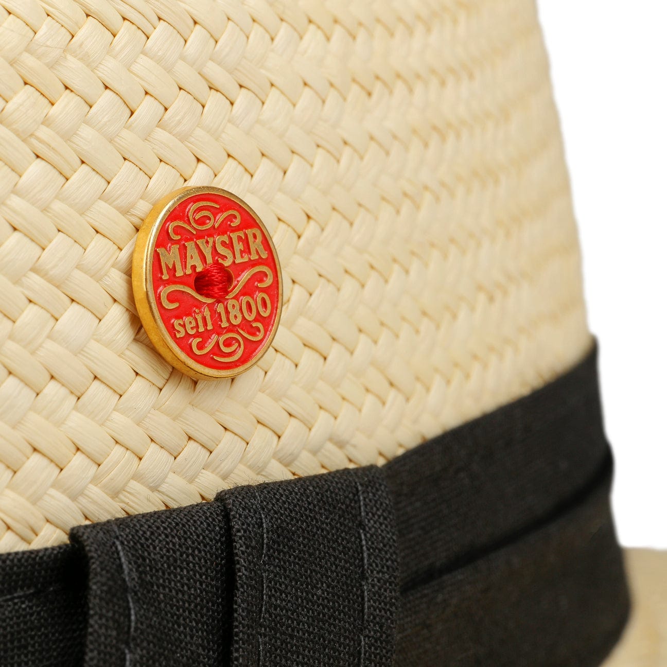 Mayser Gero Panama Hat for Men & Women - Lightweight & Breathable Straw Hat for Summer, Beach, Travel & Outdoor Activities