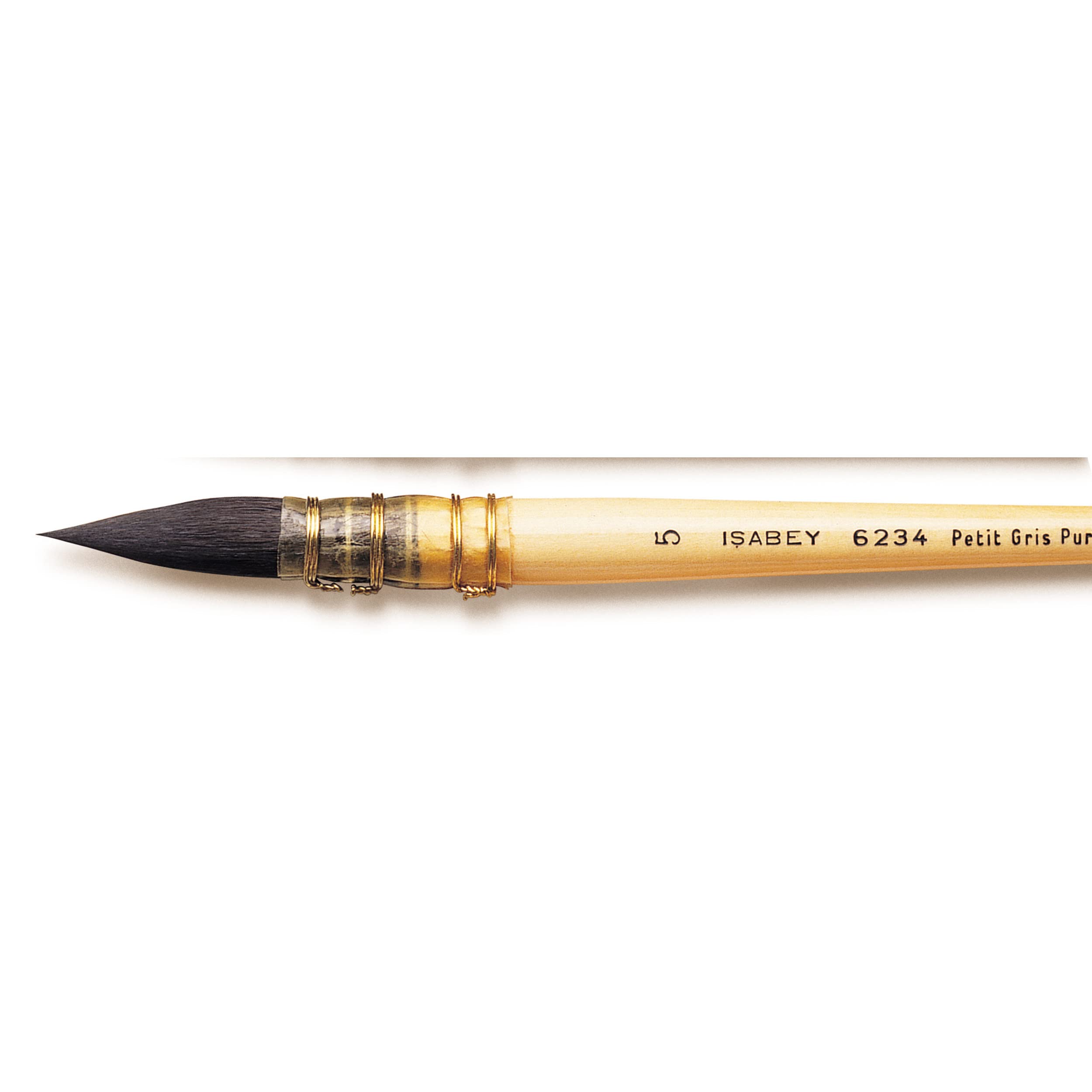 Premium Isabey Siberian Blue Squirrel Quill Watercolor Brush - Size 5 Black | Professional Artist Brush for Watercolor Painting, Fine Detailing & Calligraphy | Perfect for Studio Work, Outdoor Sketching & Art Classes