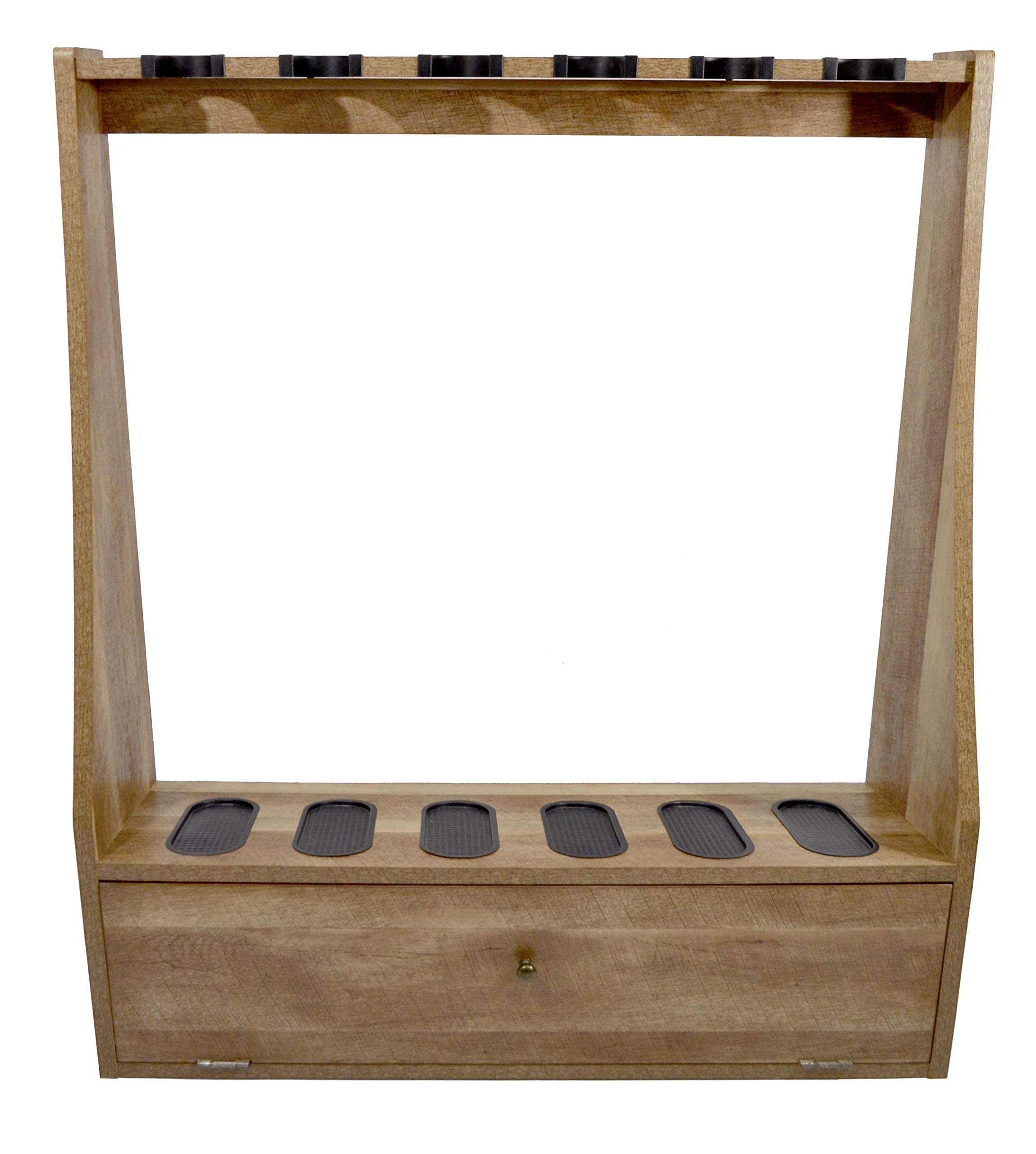 Old Cedar Outfitters Premium Standing Gun Rack - Wall Mounted Rifle & Shotgun Storage for Hunting Cabin, Man Cave, or Home Security - Durable Wooden Firearm Organizer with Rustic Design