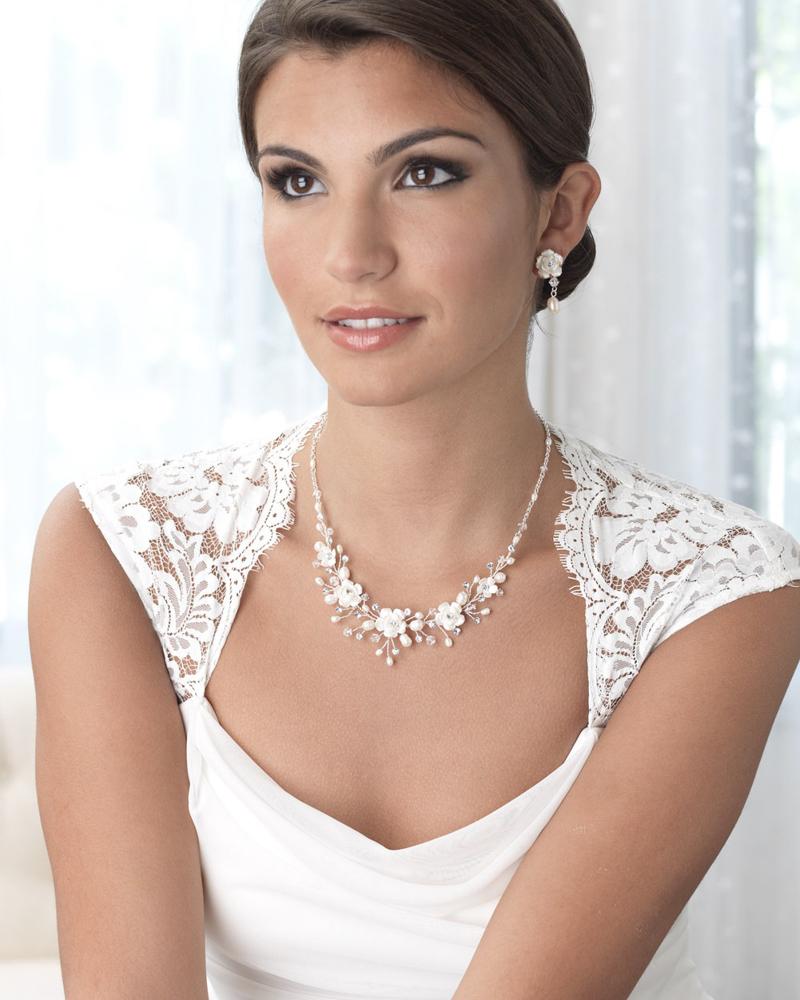 Elegant Rose Flower Jewelry Set - 18K Gold Plated Necklace & Earrings for Women | Perfect for Valentine's Day Gifts, Anniversary Presents & Romantic Date Nights