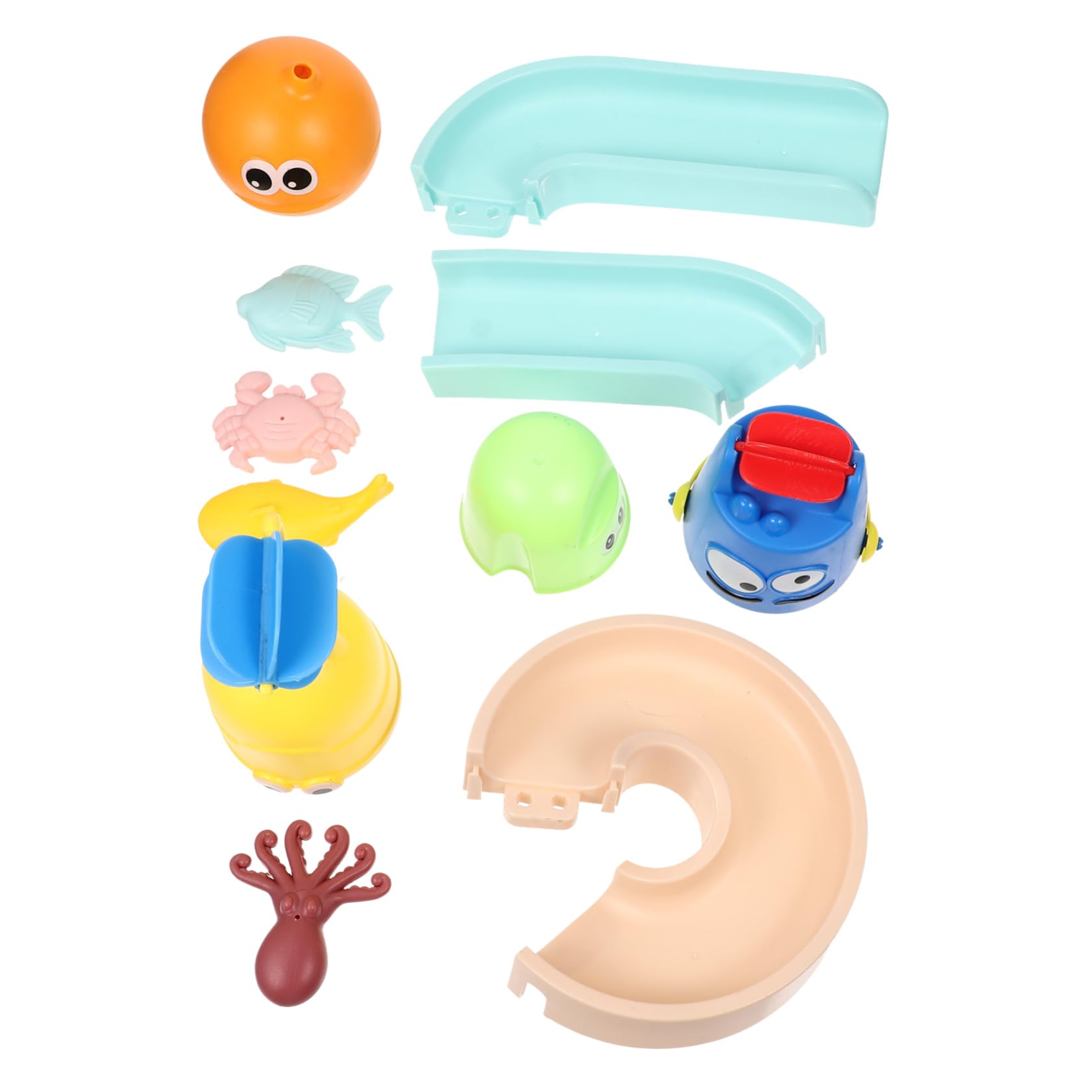 Vaguelly 2 Sets Cartoon Bath Toys for Kids Ages 3-4 - Fun Plastic Water Play Toys for Bathtub, Pool & Outdoor Playtime