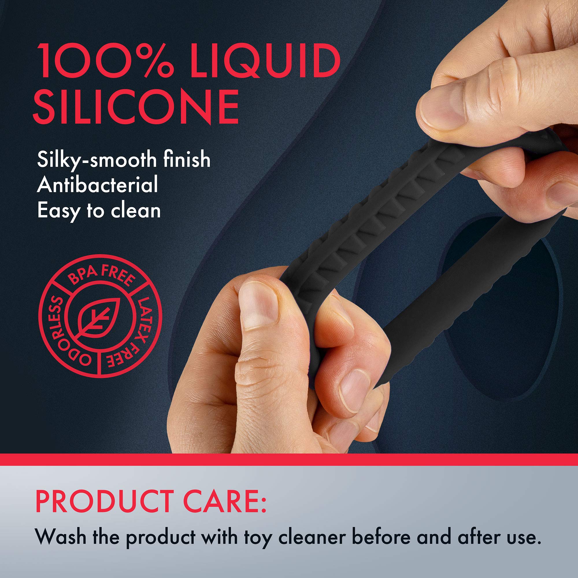 Forto F-12 Textured Silicone Ring for Men | Hypoallergenic & Smooth | Perfect for Sensitive Skin & Daily Wear