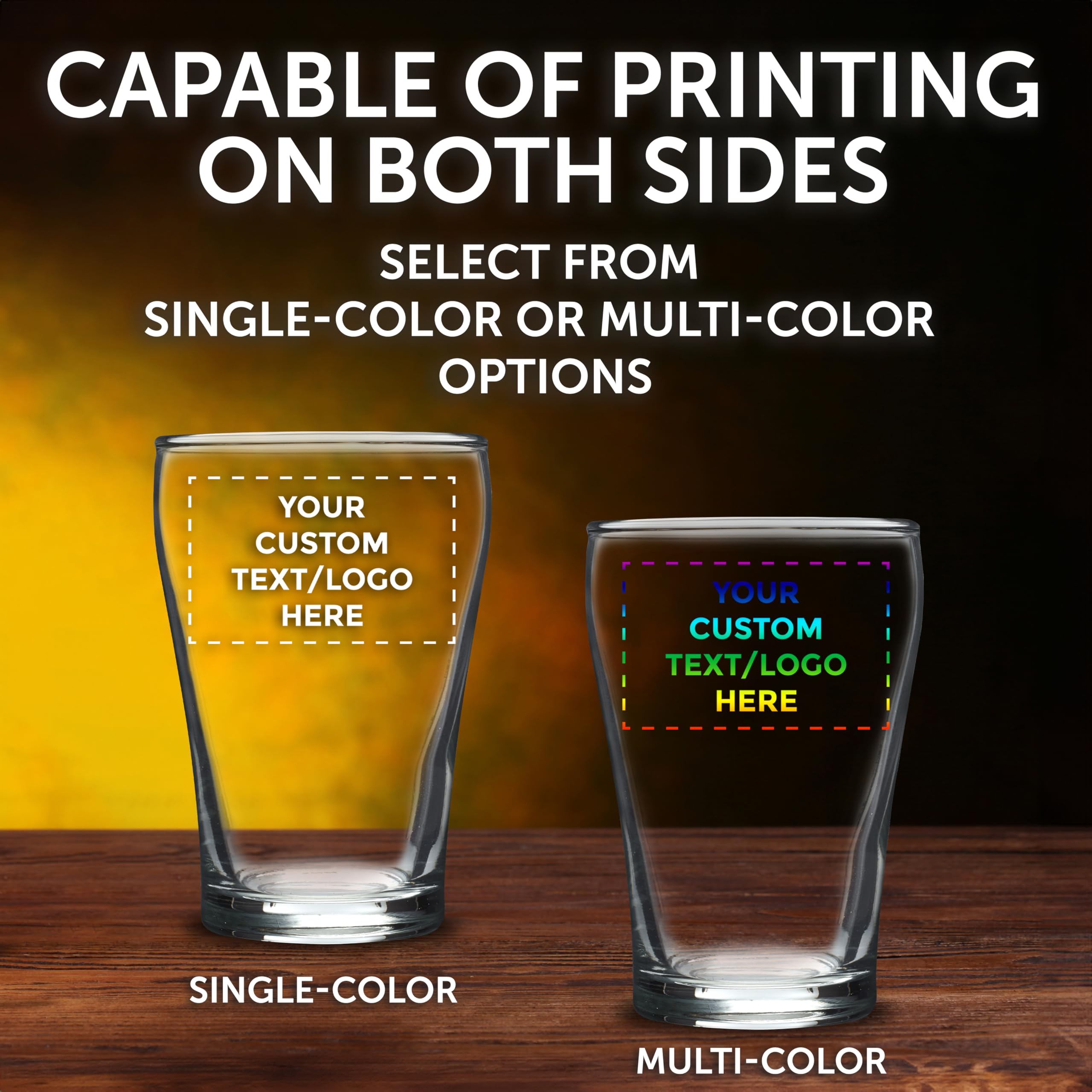 Custom Shot Glasses 5.5 oz (Set of 50) - Personalized Bulk Pack for Weddings, Parties & Events - Clear Glass Barware - Perfect for Bachelor Parties, Birthday Celebrations & Corporate Gifts