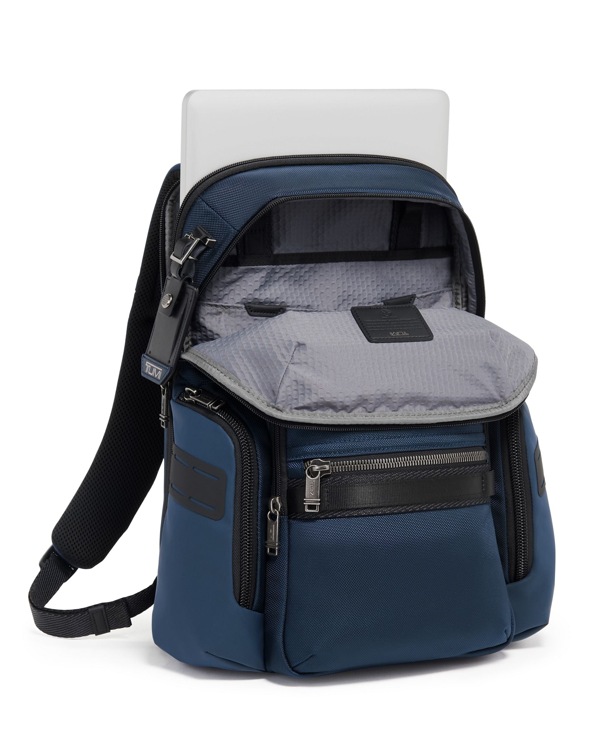 Tumi Alpha Bravo Navigation Backpack for Men & Women - Durable Travel Backpack with Laptop Compartment, Navy Blue - Perfect for Business Travel, Commuting & Outdoor Adventures