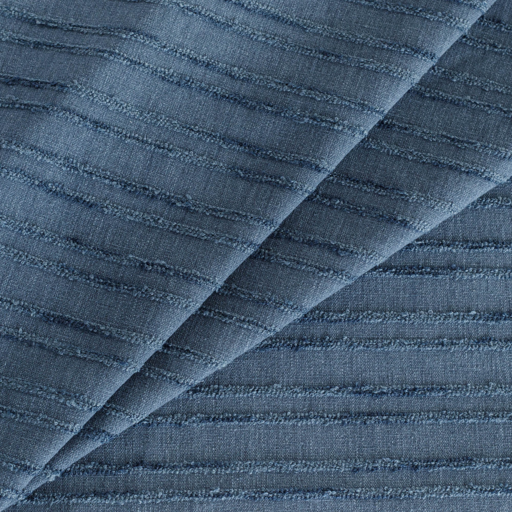 Premium Malibu Stripe Upholstery Fabric - Navy Blue & White Cotton Blend for Sofa, Chair & Home Decor | Water-Resistant & Durable for Indoor & Outdoor Use