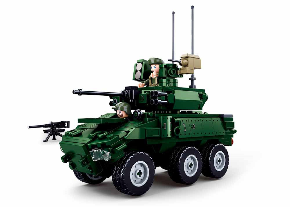 Sluban M38 B0753 All-Terrain Armored Vehicle Building Kit - 384-Piece Military Tank Model Set for Kids & Adults - Perfect for War-Themed Play, STEM Learning & Collectible Display