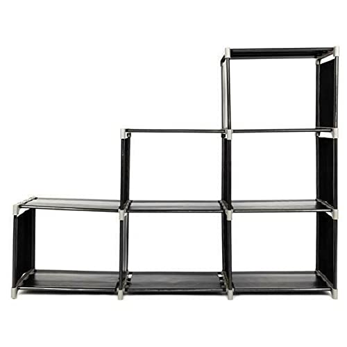 Multifunctional 3-Tier 6-Cube Storage Organizer Shelf - Bookcase, Cabinet & Wall Shelf for Home, Office & Dorm Decor | Perfect for Books, Toys, Clothes & Display Storage