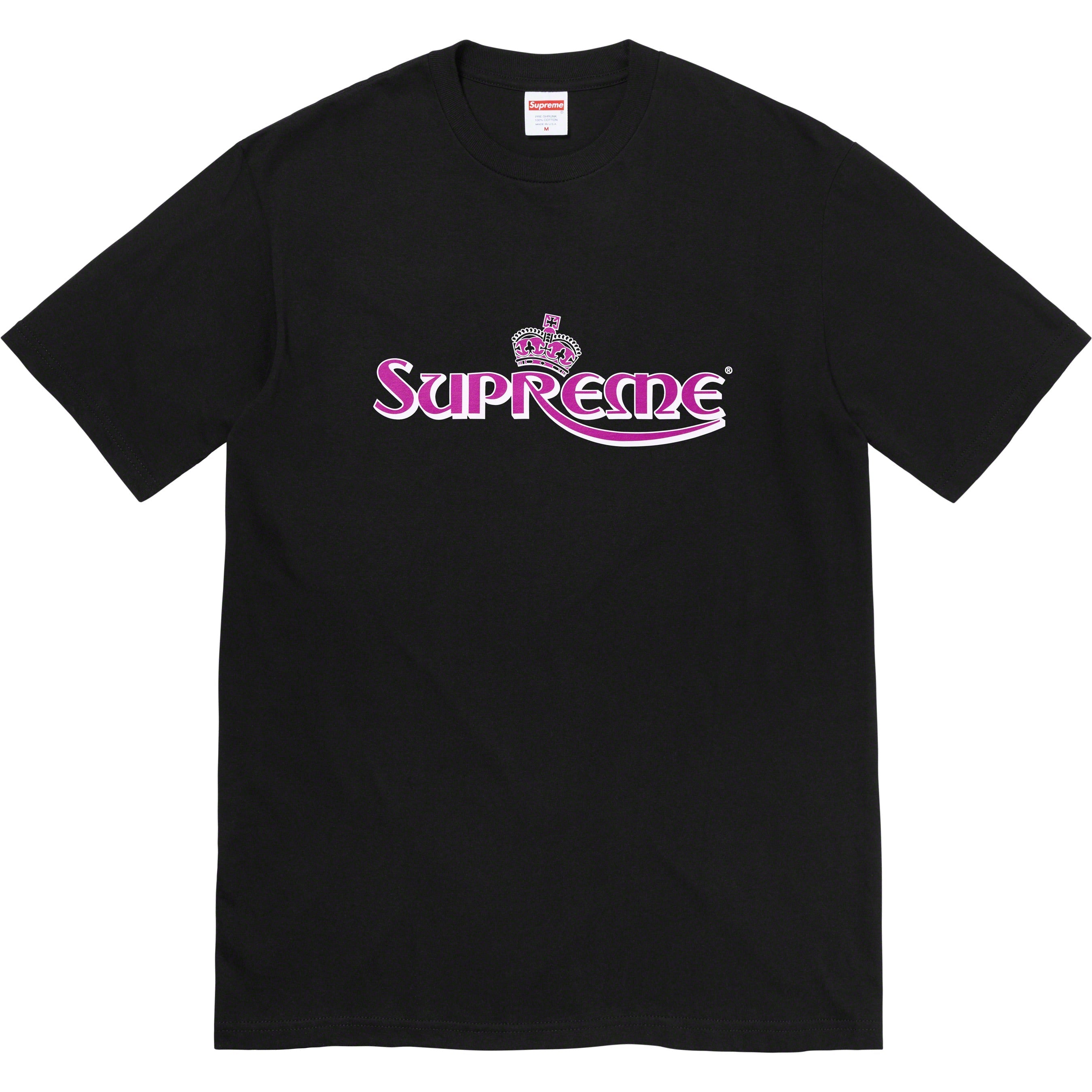 Supreme Crown Graphic T-Shirt for Men - Black Cotton Tee - Streetwear Fashion & Casual Wear
