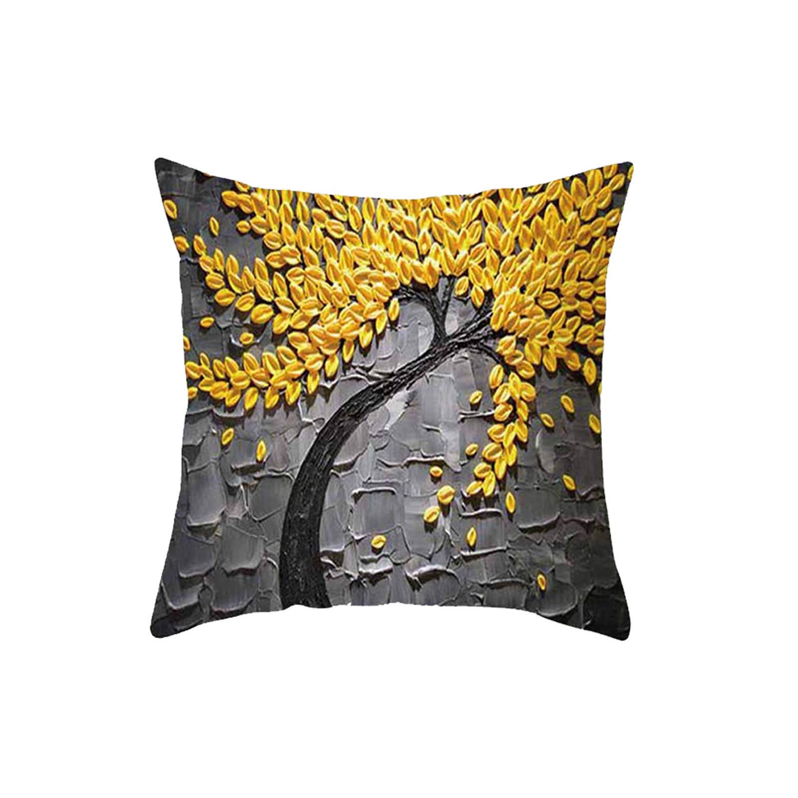 3D Tree Mural Pillow Cover Set - Southwest Decor for Living Room