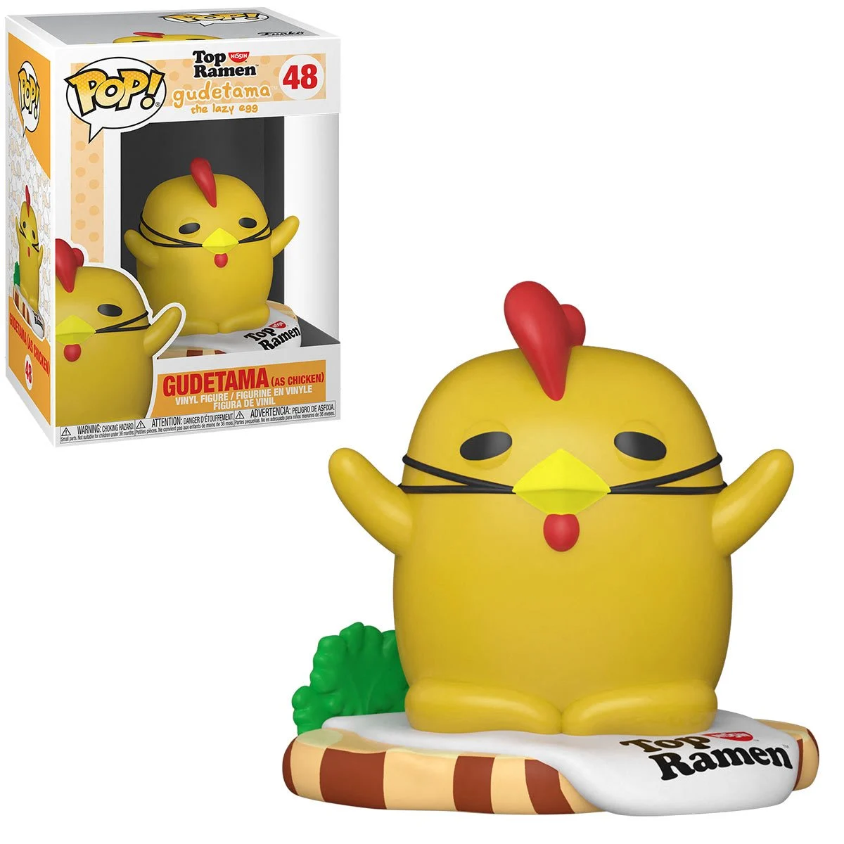 Gudetama Chicken Flavor Top Ramen - Japanese Instant Noodles for Quick Meals & Snacks | Perfect for College Dorm, Office Lunch & Late Night Cravings