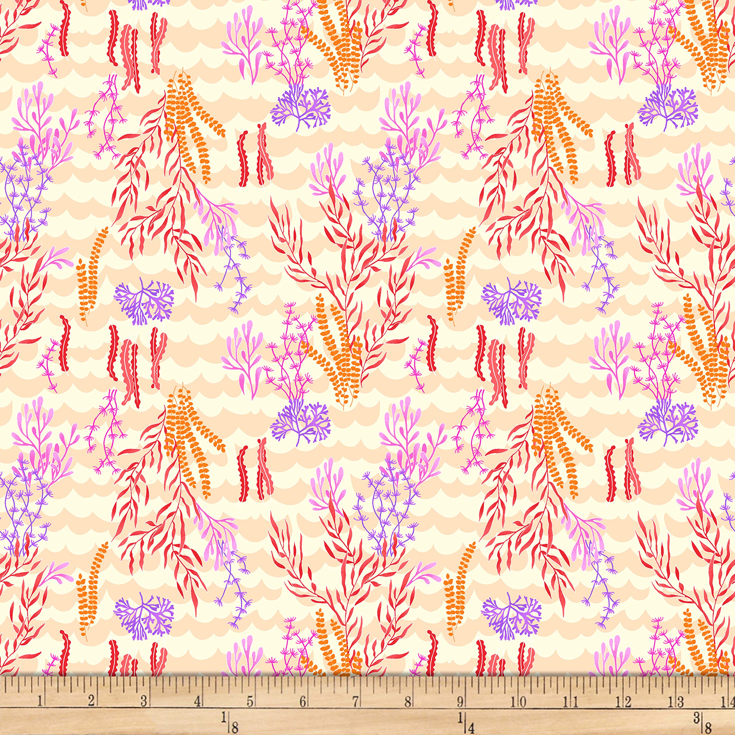 Mermaid Rock Seaweed Sand Quilt Fabric By The Yard - Soft Textured Fabric for DIY Quilting, Home Decor, and Craft Projects