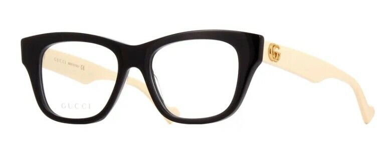 Gucci GG 0999O 002 Black/White Cat Eye Women's Eyeglasses - Stylish Designer Frames for Women, Perfect for Work, Date Night & Everyday Fashion