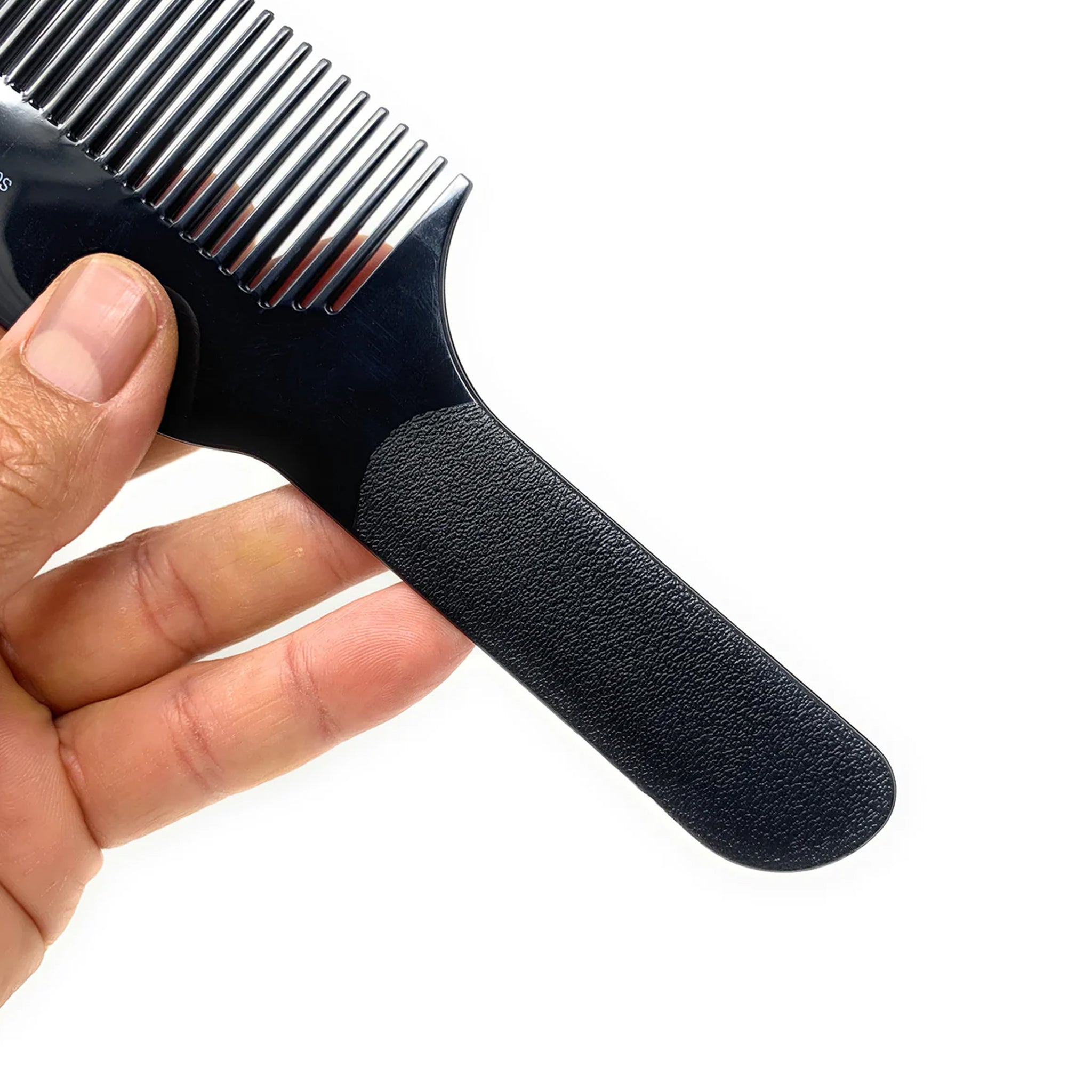 Professional Scalpmaster Flat Top Clipper & Blending Comb Set - Heat Resistant Black Barber Tools (2-Piece) for Precision Hair Cutting, Fading & Styling - Perfect for Salon & Home Grooming