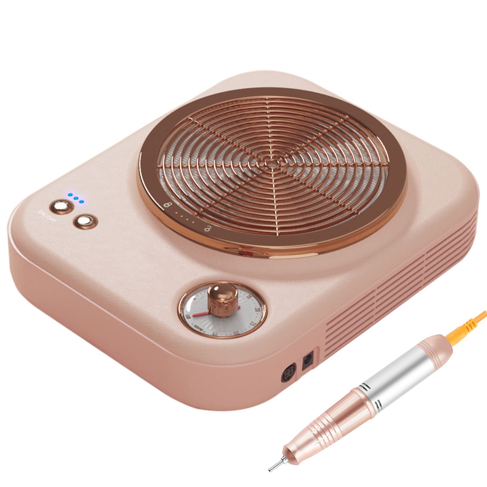 2 in 1 Nail Dust Collector with Professional Nail Drill Machine | Powerful Vacuum Cleaner for Acrylic Nails | Salon Equipment with 16oz Capacity | Perfect for Nail Salons, Home Manicures & Professional Nail Technicians