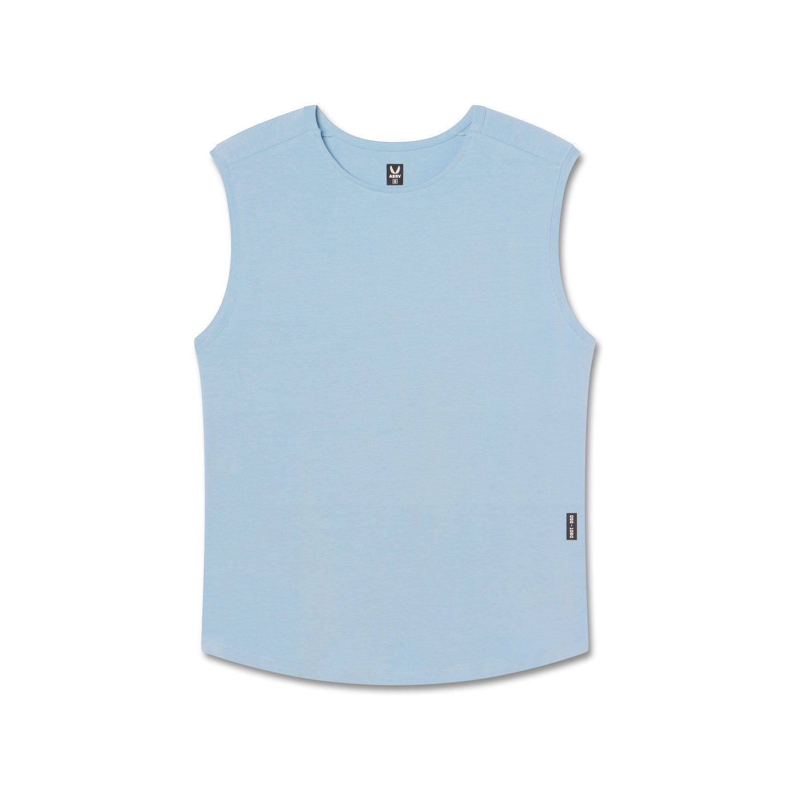 1060. Creora® Cotton Modal Cutoff Tank Top - Light Sky Blue | Soft & Breathable Women's Casual Wear for Summer, Gym, and Beach Outfits