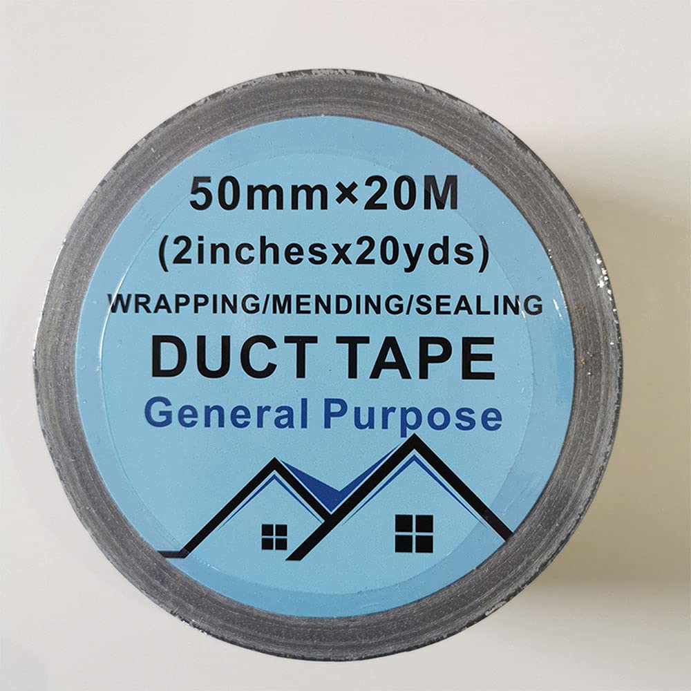 Heavy Duty Industrial Strength Gray Duct Tape - 5 Roll Multi Pack (100 Yards x 2 Inch) for Home Repair, Carpet Binding, DIY Projects, Bundling & Professional Use | Waterproof, Strong Adhesive for Emergency Fixes, Sealing & Crafting