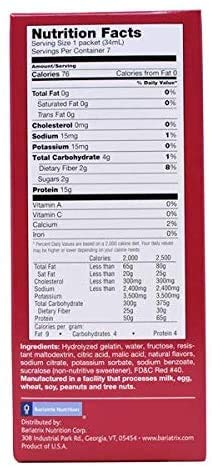 Proti Kind Liquid Protein Fruit Drink Concentrate - Proti-15 - 7 Packets (Pomegranate Flavor) | High Protein Supplement for Weight Loss & Muscle Recovery | Perfect for Post-Workout, Meal Replacement & Healthy Lifestyle