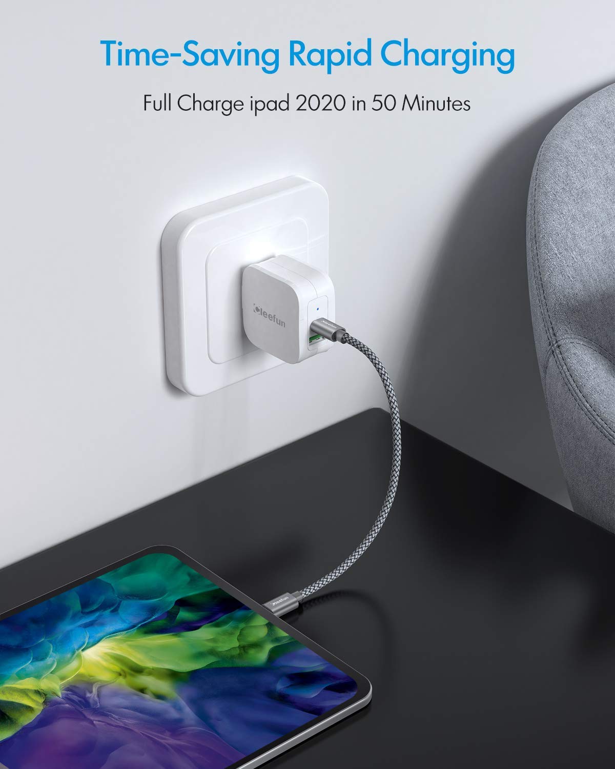 60W Fast Charging USB C to USB C Cable [0.3M, 2-Pack] - Compatible with iPhone 15/16 Plus, MacBook, iPad Air/Pro, Galaxy S/A Series, Android Auto, PS5/Xbox Controller & Power Banks - Perfect for Car Charging & Gaming Accessories