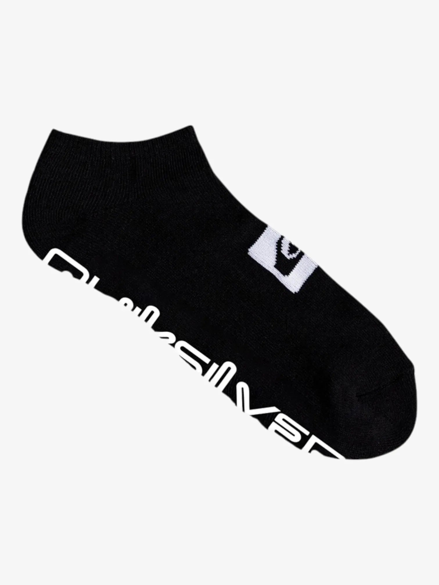 Quiksilver Ankle Socks Pack of 2 - Black & Gray Athletic Socks for Running, Hiking & Everyday Comfort