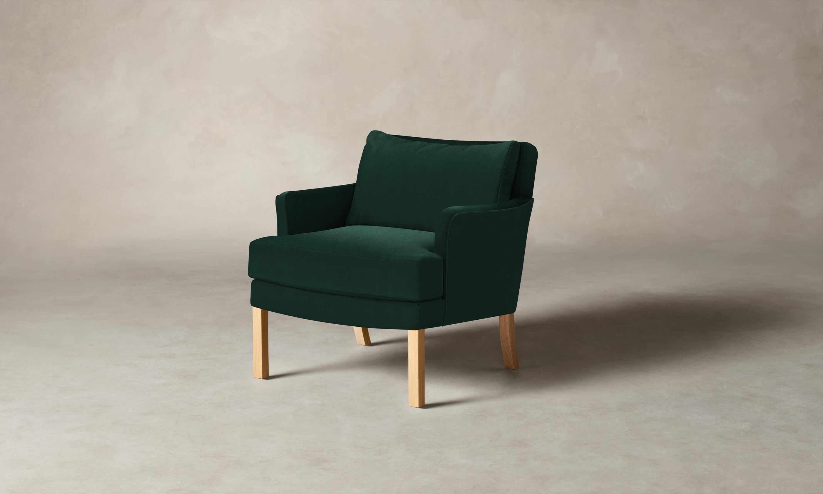 Kaye Chair - Premium Performance Velvet Emerald Green Upholstered Accent Chair for Living Room, Bedroom, or Office Decor