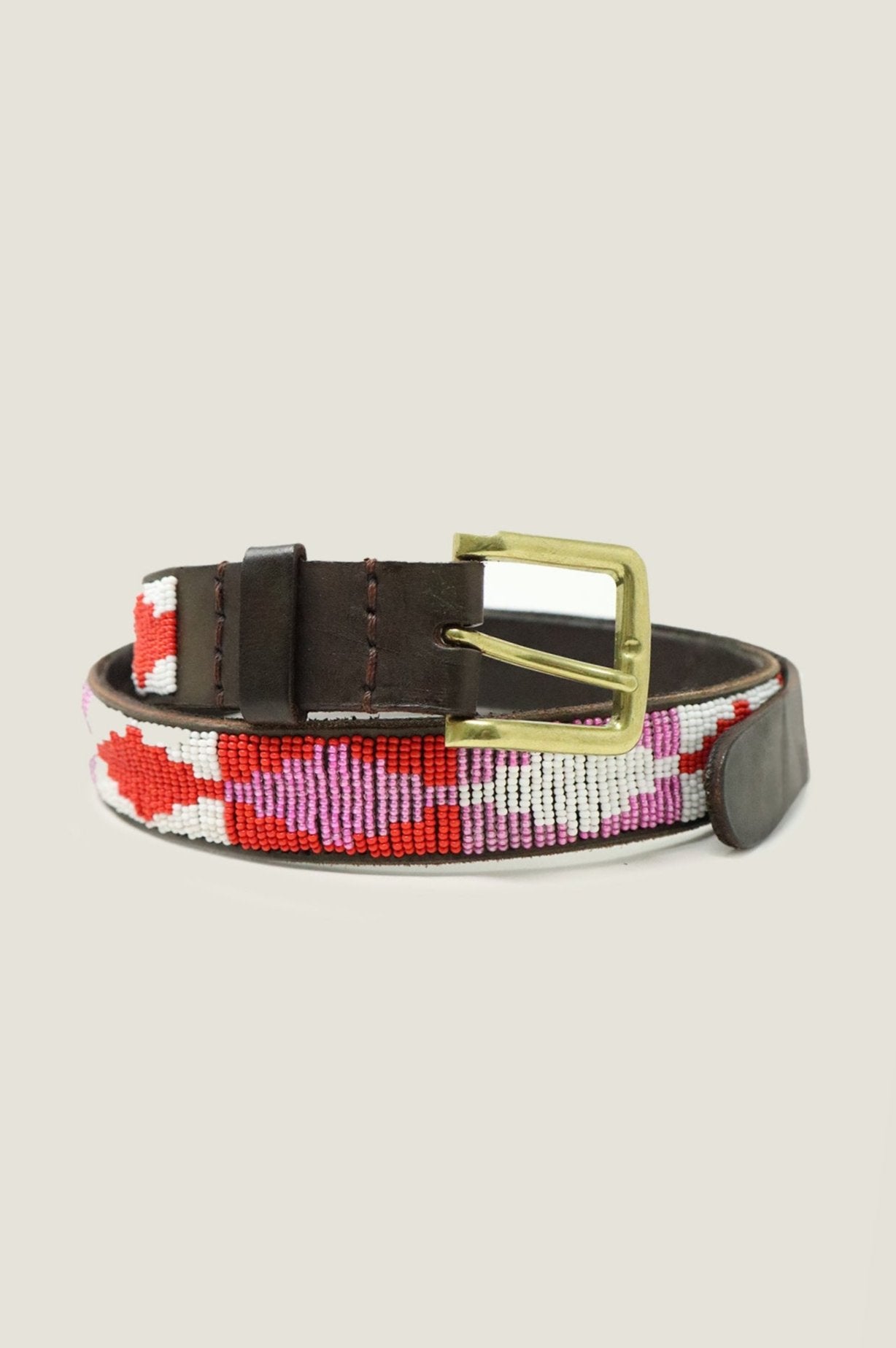 Aires Belt for Women - Stylish Pink, White & Red Fashion Accessory | Perfect for Casual Outfits, Office Wear & Special Occasions