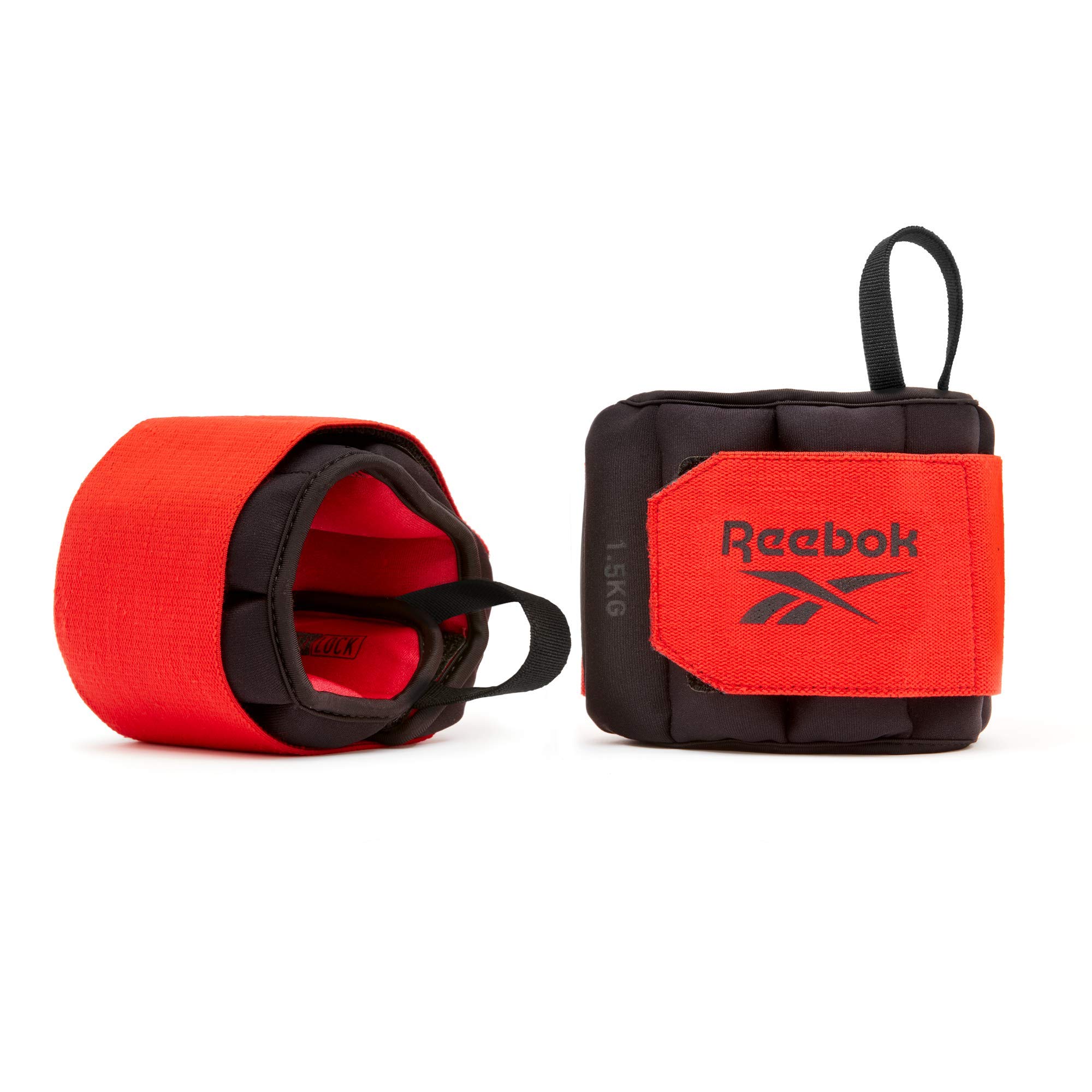Reebok Flexlock Adjustable Wrist & Ankle Weights for Women & Men - 2.5 lb Each - Home Workout, Running, Fitness Training & Strength Exercises