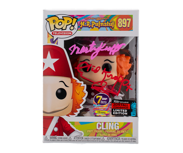 H.R. Pufnstuf Signature Series Sid & Marty Krofft Signed Pop Cling - Limited Edition 897/10pcs - Collectible Vinyl Stickers for Fans, Scrapbooking & Home Decor