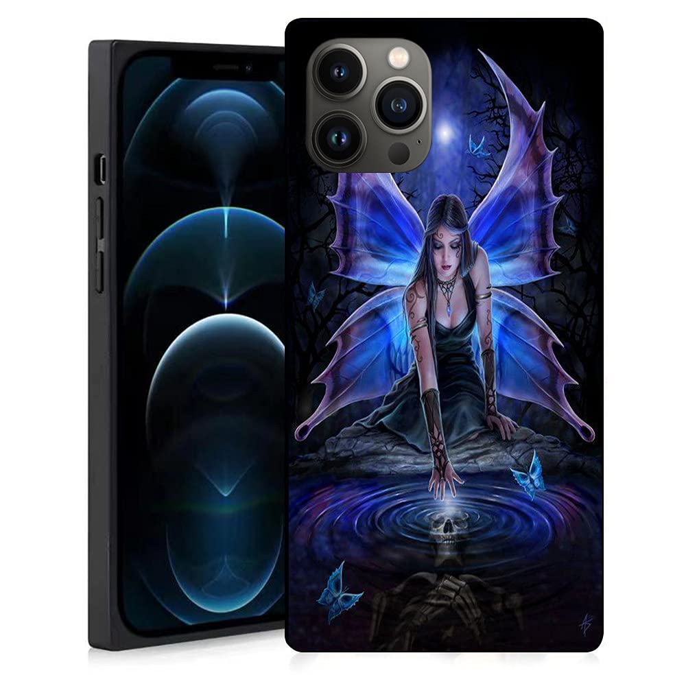 Cute Square iPhone 13 Pro Max Case - Elegant Fairy Girl Design with Soft Shock Protection | Compatible with 6.7-inch iPhone 13 Pro Max | Perfect for Women, Men & Teens | Ideal for Daily Use, Work & Travel Protection