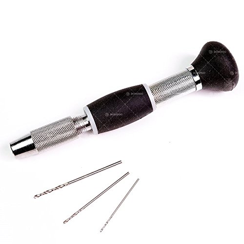 Revell 39064 Hand Drill with 3 Drill Bits - Compact Manual Drill for Woodworking, DIY Projects & Home Repairs - Perfect for Hobbyists, Craftsmen & Small Fixes