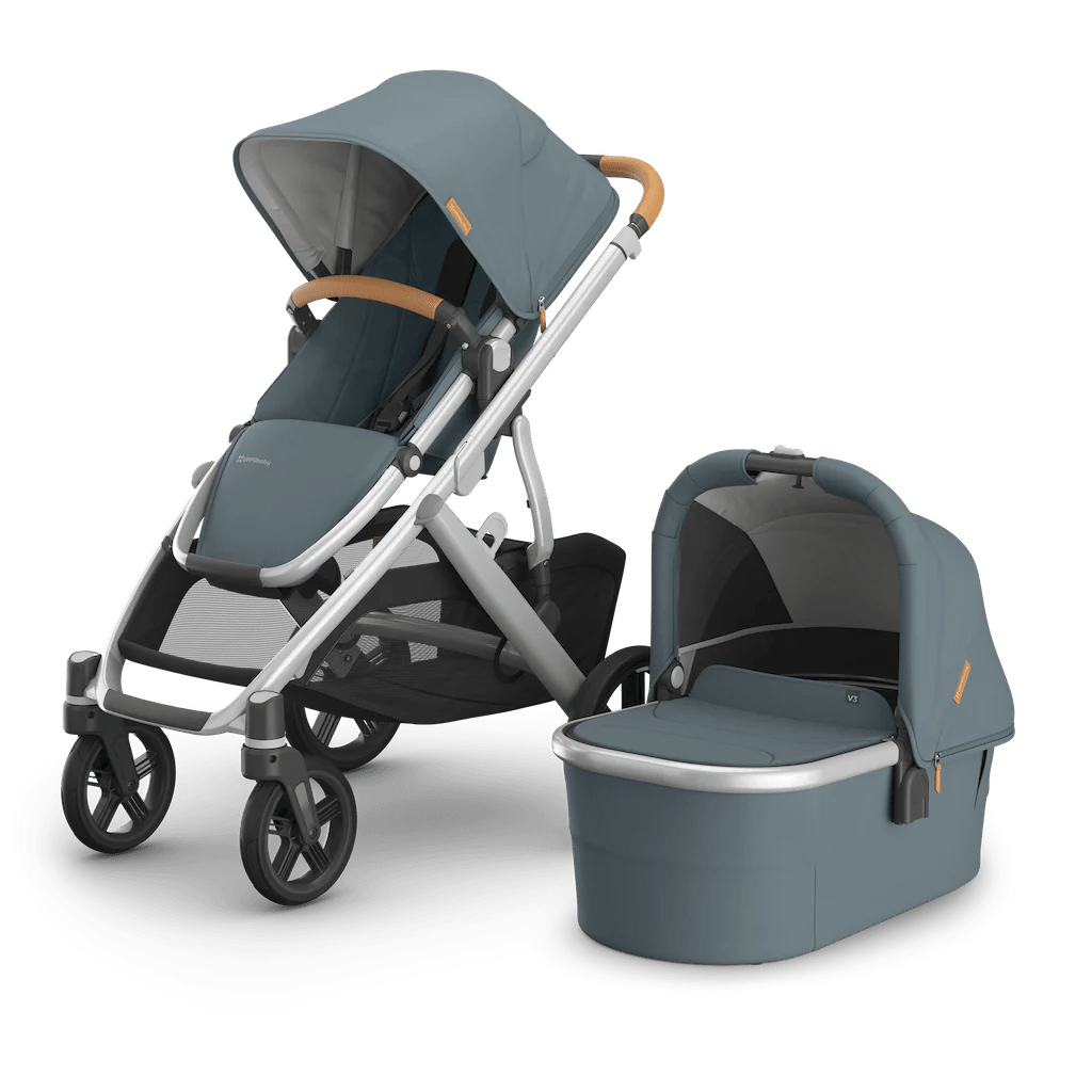 UPPAbaby Vista V3 Stroller and Bassinet Complete Set - Lightweight Travel System with Adjustable Handle, Large Storage Basket | Perfect for Newborns, Toddlers & Everyday Use
