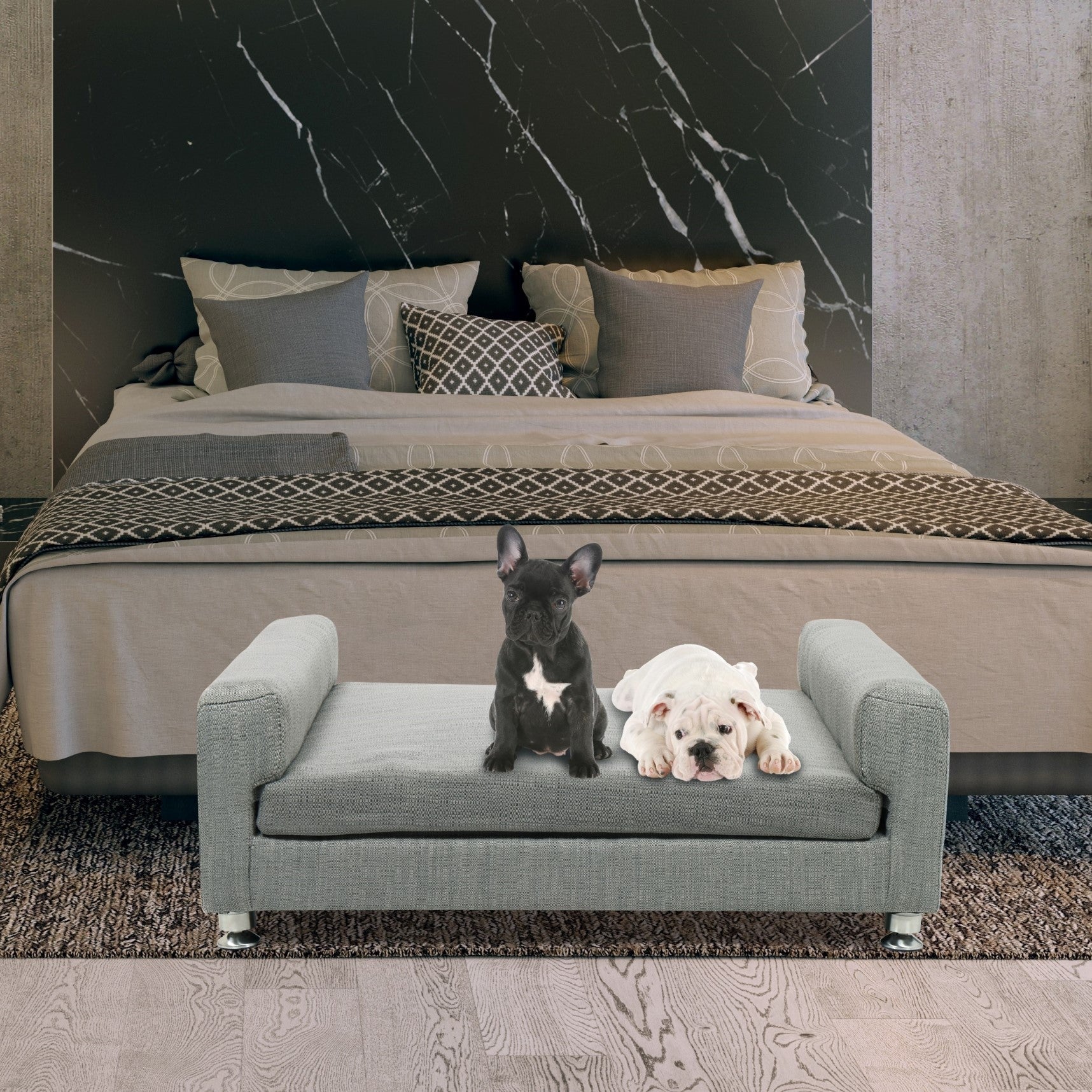 Club Nine Pets Orthopedic Dog Bed for Large Dogs - Memory Foam Support for Joint Pain Relief - Waterproof & Washable Cover - Perfect for Senior Dogs & Pets with Arthritis - Ideal for Living Room, Bedroom, or Crate