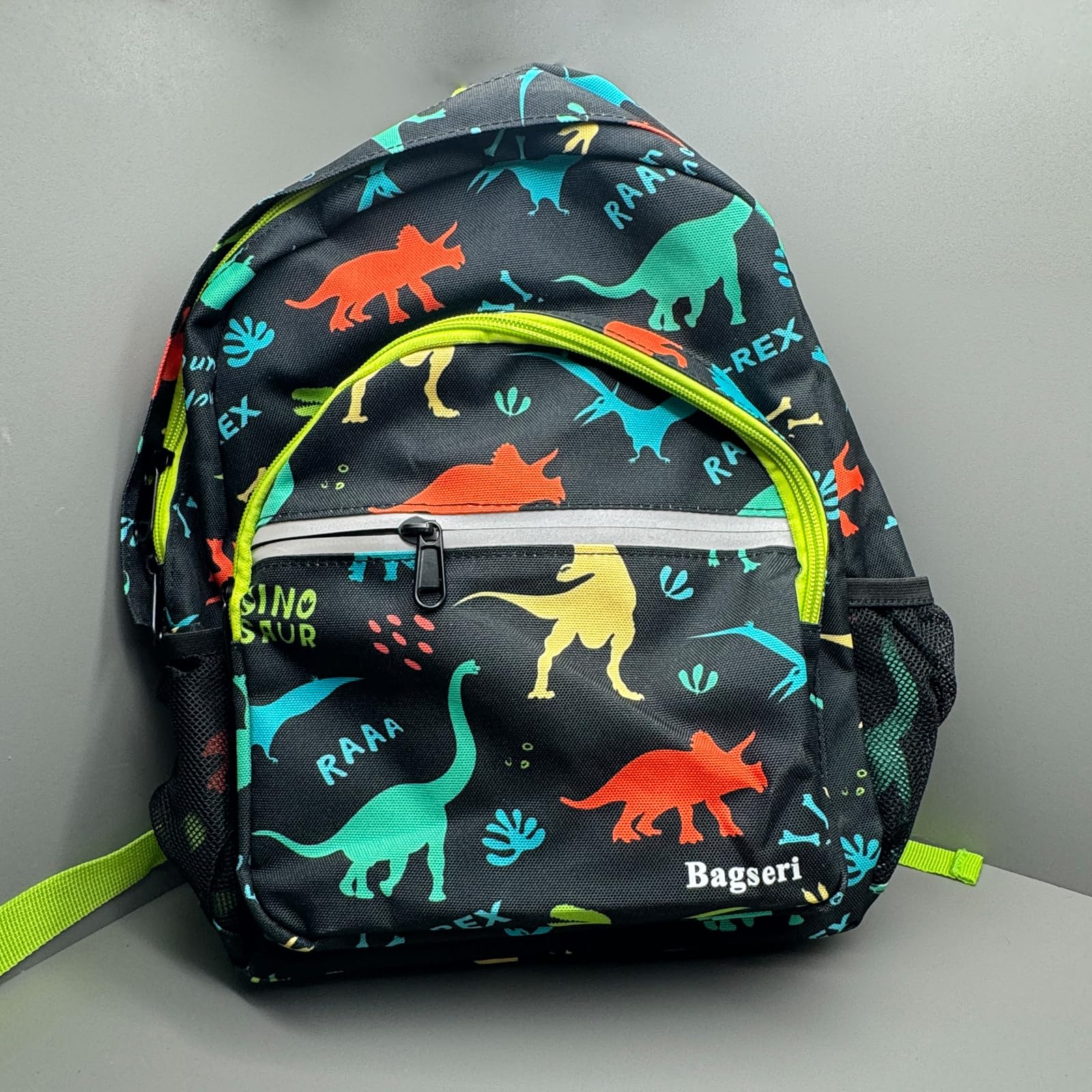 Dinosaur Backpack for Toddlers & Boys - Lightweight 12 Inch Kids Backpack for Daycare, Preschool & Travel | Cute Dinosaur Design, Black | Perfect for School, Outings & Daily Adventures