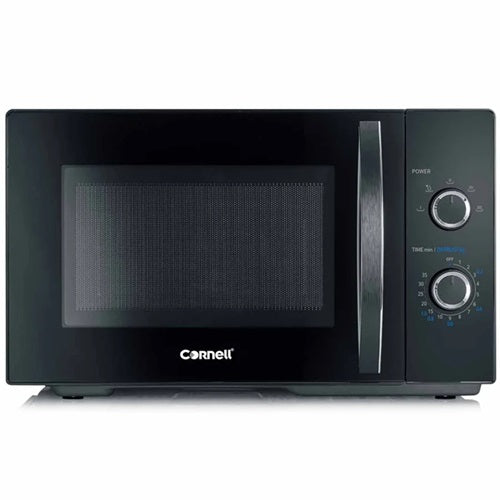 Cornell CMOS25BK 25L 900W Countertop Microwave Oven with 10 Power Levels - Perfect for Small Kitchens, Dorms & Office Break Rooms