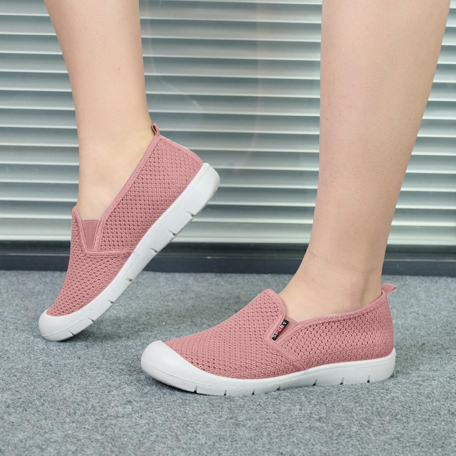 Women's Lightweight Comfortable Casual Sneakers - Non-Slip Flat Work Shoes for Women | Breathable Cover Foot Design | Perfect for Office, Running & Outdoor Activities (7-15 Day Delivery)