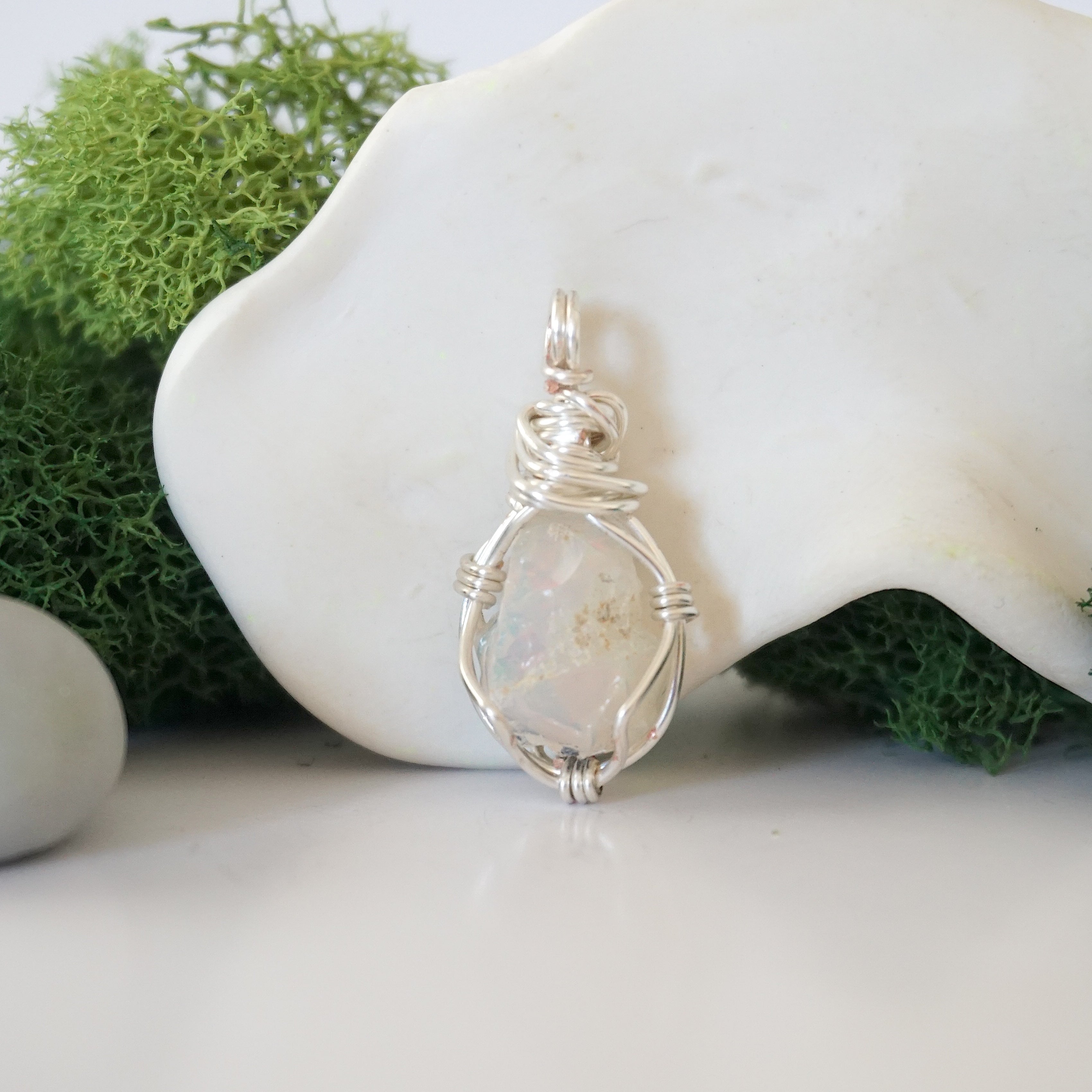 Opal Crystal Birthstone Necklace - Elegant & Personalized Jewelry Gift for Women, Mothers, Daughters | Perfect for Birthdays, Anniversaries, Valentine's Day