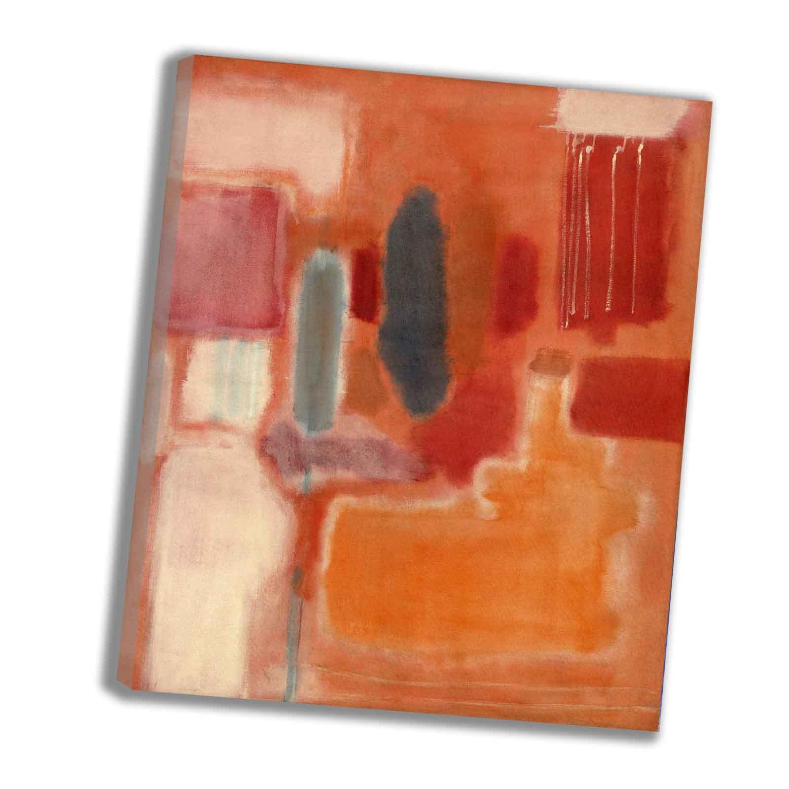 Mark Rothko 'Untitled 5' Abstract Art Print - Framed Canvas Wall Art (30x35 Inches) for Living Room, Bedroom, Bathroom & Office Decor - Modern Home Interior Design Painting