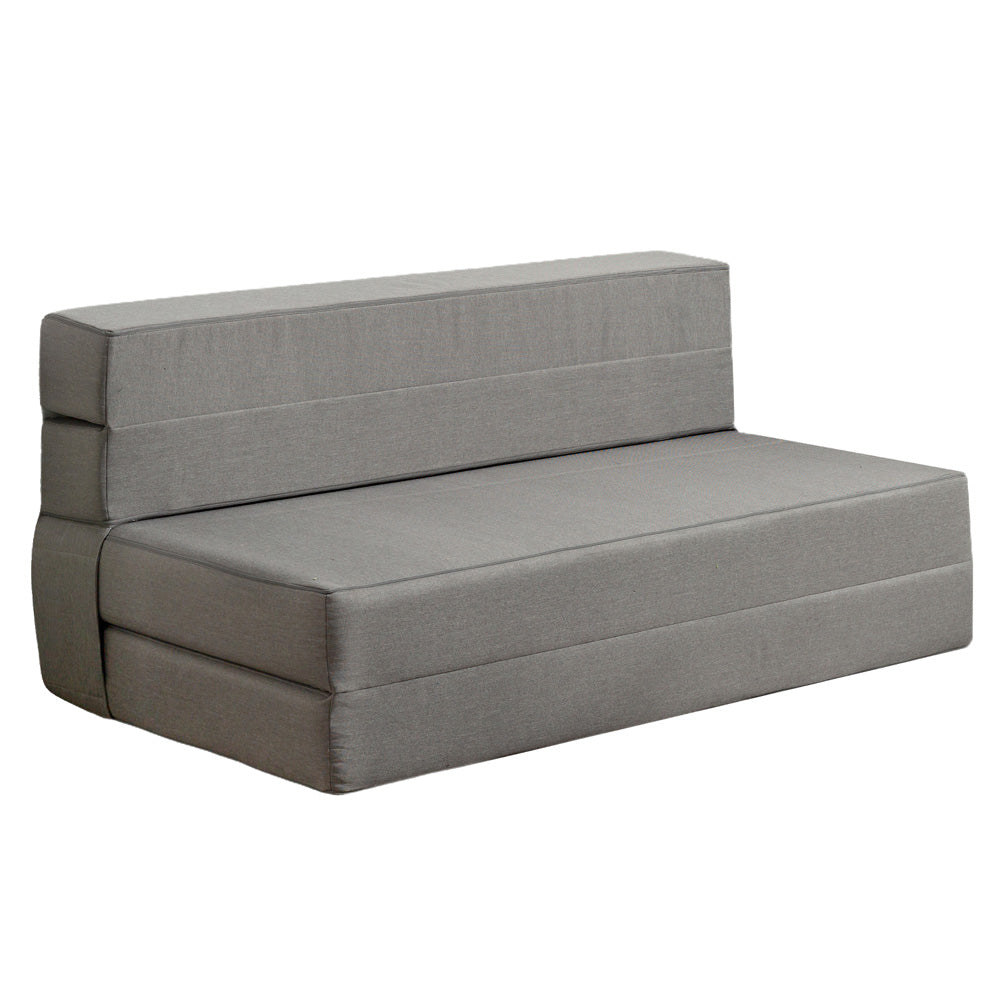 MAXYOYO 6 Floor Sofa Bed Couch with Memory Foam - Foldable Convertible Sleeping Mattress for Guest Bed & Lounger (Grey) - Perfect for Small Spaces, Apartments & Overnight Guests