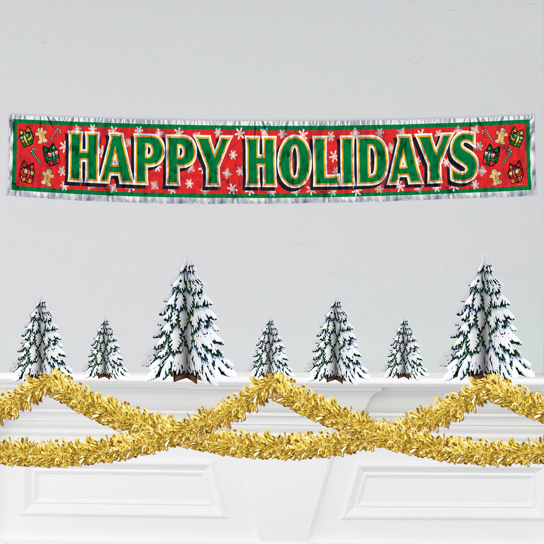 12 Pack Beistle 6-Ply Metallic Party Garland Decorations - Gold Shimmer for Christmas, Birthday, Wedding & Holiday Celebrations