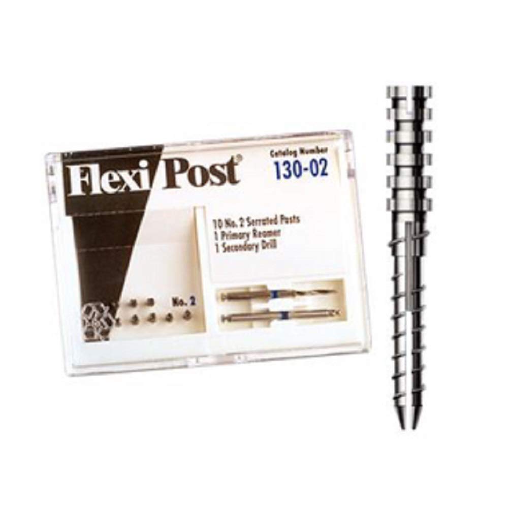 Flexi-Post Refill #2 Blue Stainless Steel (SS) - 10/Box (130-02) - Ideal for Mailbox Posts, Signage & Outdoor Fencing