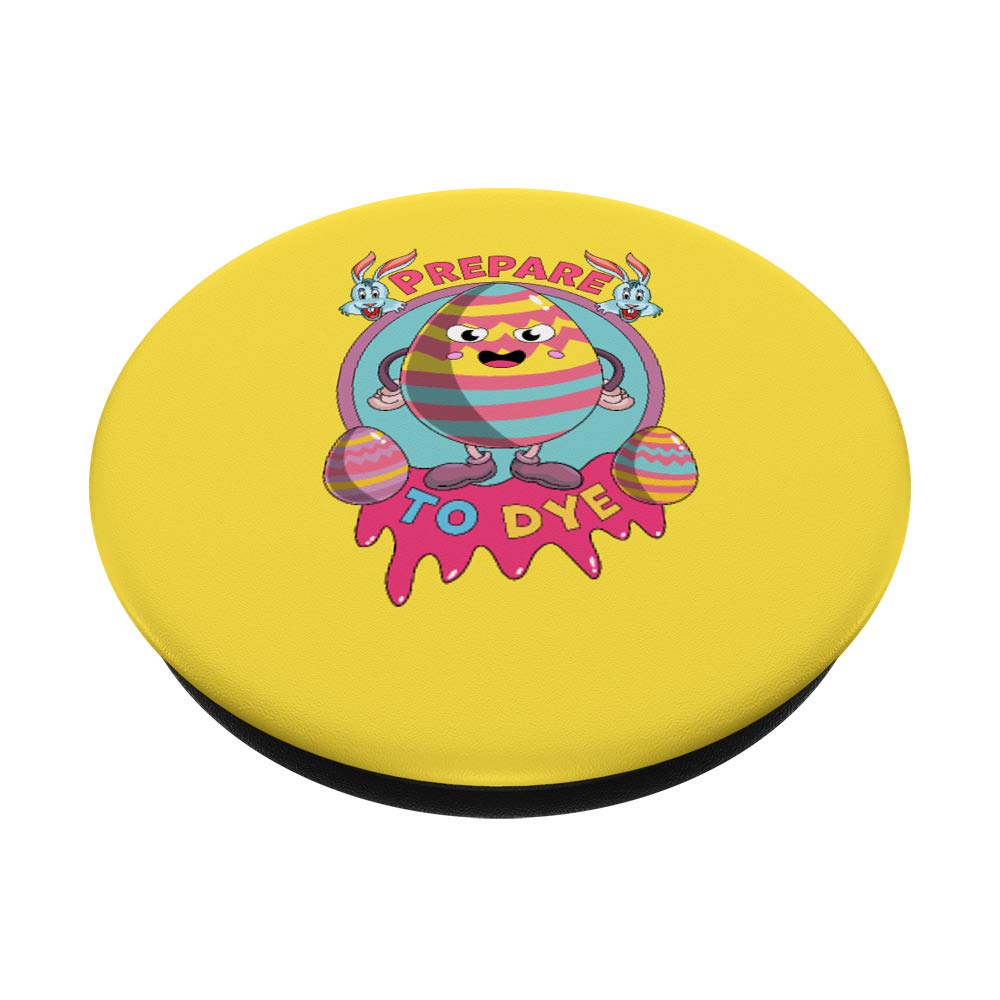 Funny Easter Bunny Egg Hunt Tee Kids PopSockets PopGrip - Swappable Phone & Tablet Grip for Easter Egg Dyeing & Holiday Celebrations