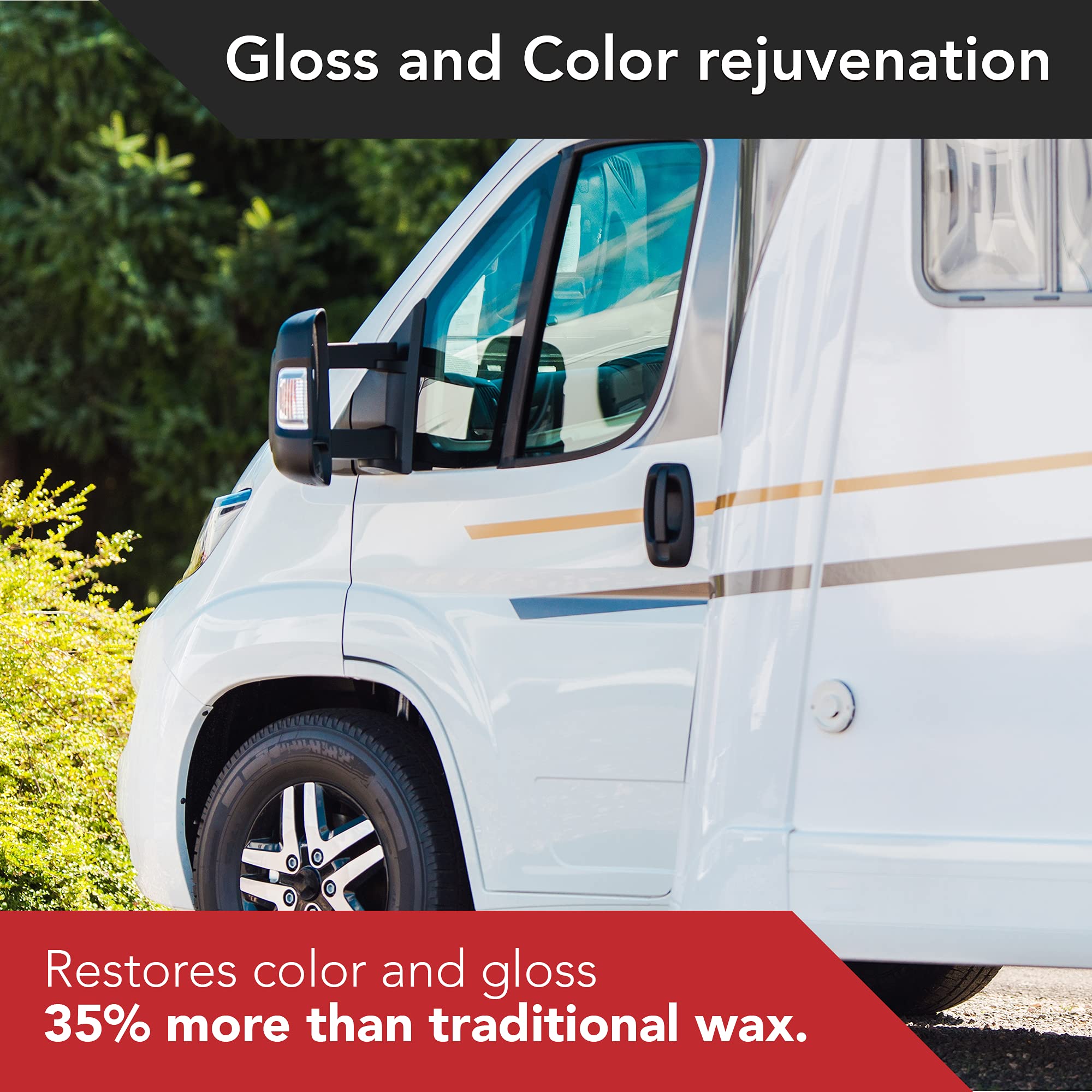 Glidecoat RV Ceramic Coating (50ml) - 9H Nano Ceramic Coating for RVs, Boats, Cars & Aircraft - Long-Lasting Protection Better Than Wax - Waterproof UV-Resistant Paint Sealant - Perfect for Road Trips, Off-Roading & Marine Use