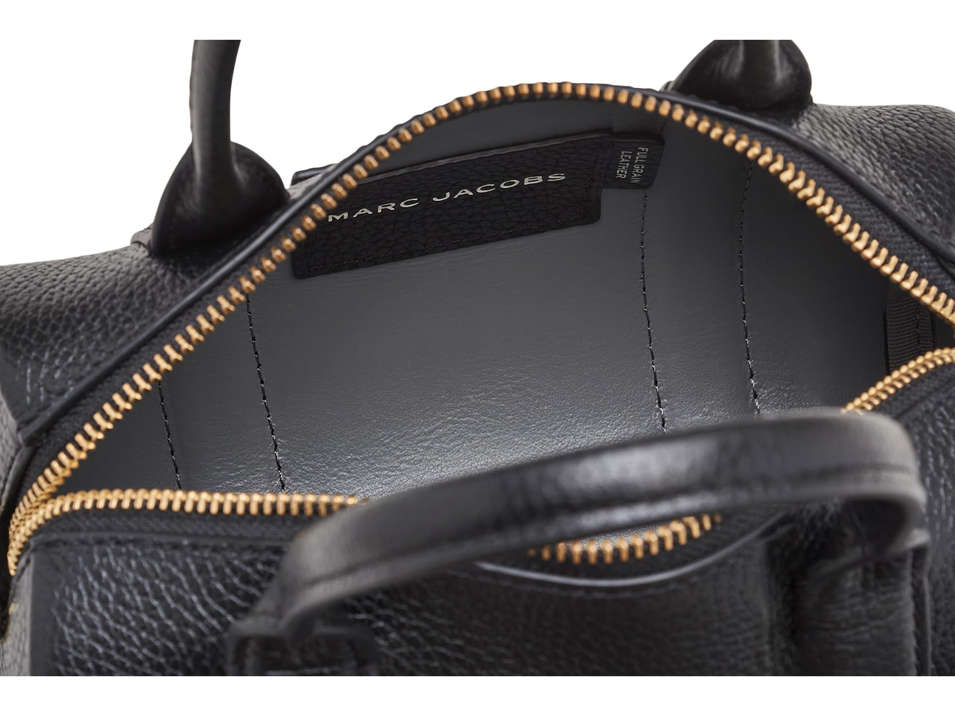 Marc Jacobs The Leather Mini Duffle Bag for Women - Stylish Black Crossbody Purse for Travel, Gym & Everyday Use