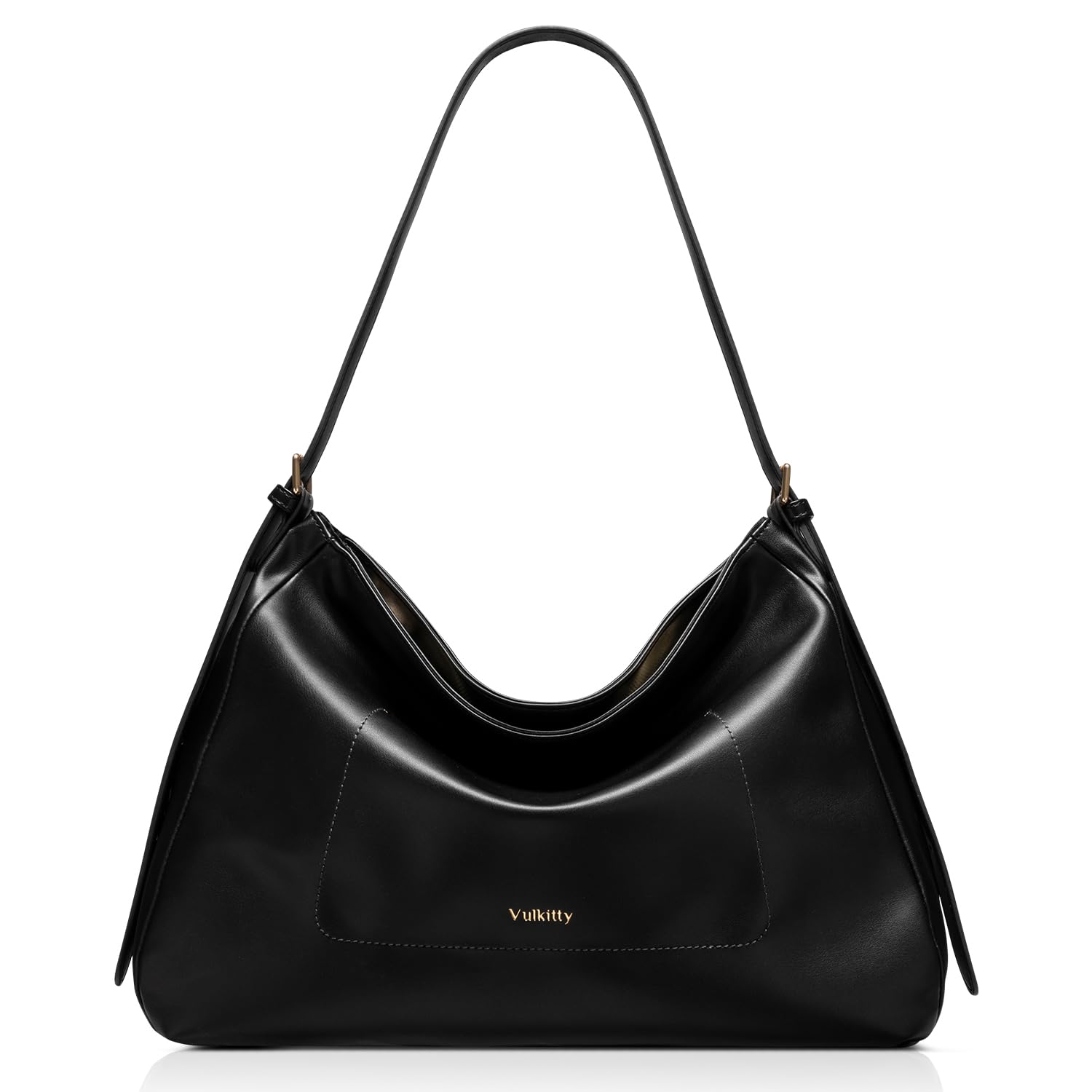 Vulkitty Women's Large Capacity Hobo Bag - Genuine Leather Tote & Crossbody Shoulder Purse for Work, Travel & Everyday Use