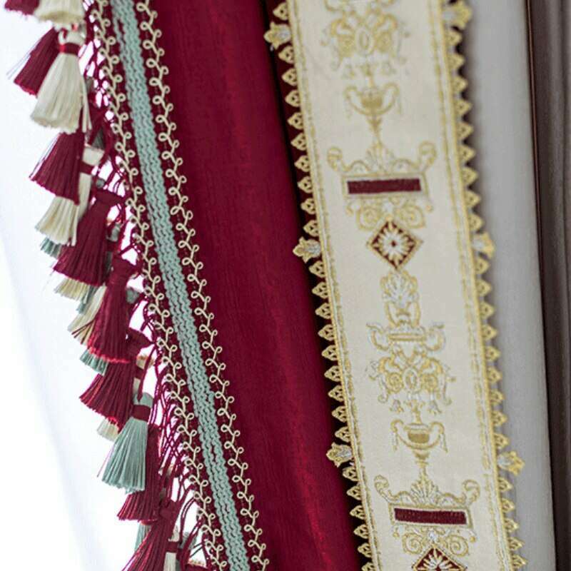 Ethan European Style Luxury Satin Curtains - Soft Beige & Blush Pink Window Drapes for Living Room & Bedroom Elegant Decor