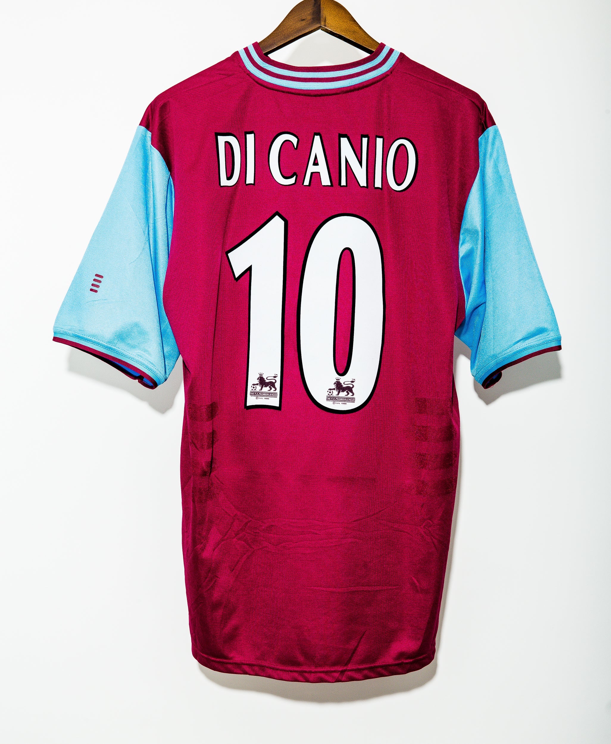 2001-2002 West Ham United Home Football Jersey #10 Paolo Di Canio - XL Size - Vintage Soccer Shirt for Fans & Collectors - Perfect for Match Days, Retro Sports Fashion & Memorabilia Display