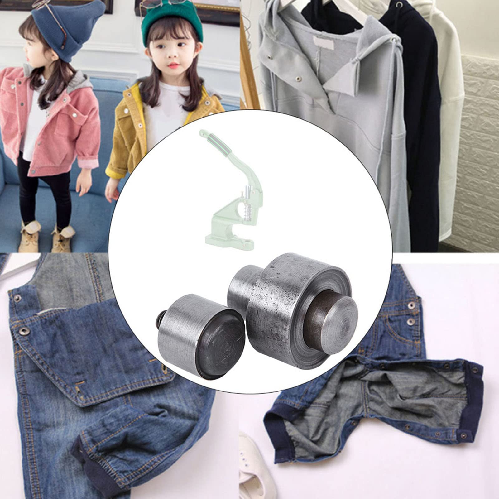 Oumefar 20mm Manual Eyelet Grommet Punch Tool - Hand Press Kit for Leather, Fabric & DIY Projects - Perfect for Belts, Shoes, Tarps & Crafting Accessories