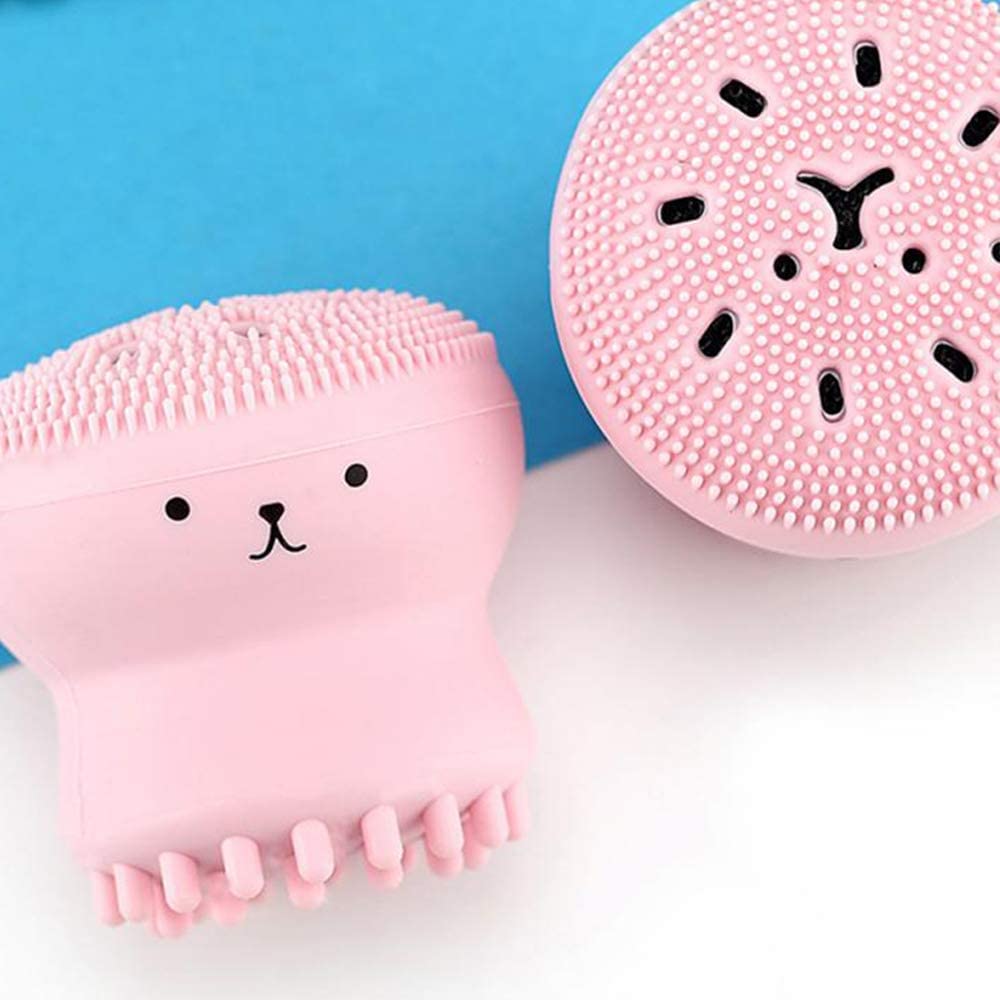 ARQIVO Octopus Shape Silicone Face Scrubber - Gentle Exfoliating Cleansing Brush for Deep Pore Cleaning - Soft Facial Cleanser & Skin Exfoliator - Perfect for Daily Skincare Routine & Makeup Removal