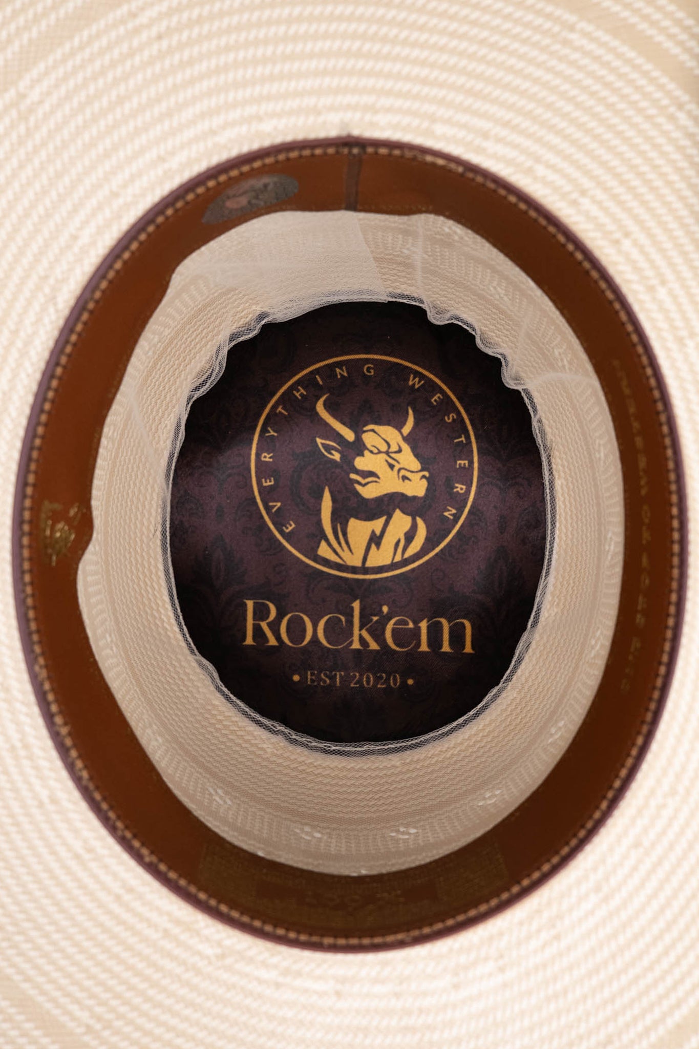 Rock'em 100X Outlaw Open Crown Straw Cowboy Hat for Men - Western Style Sun Protection for Outdoor Ranchers, Farmers & Country Music Fans